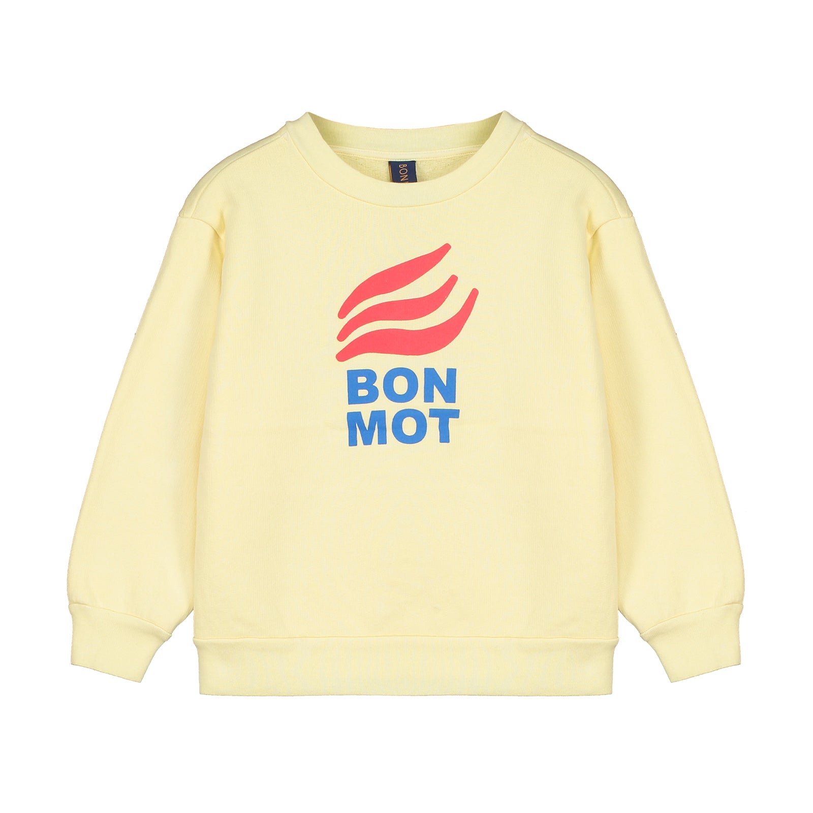 Boys & Girls Yellow Logo Cotton Sweatshirt