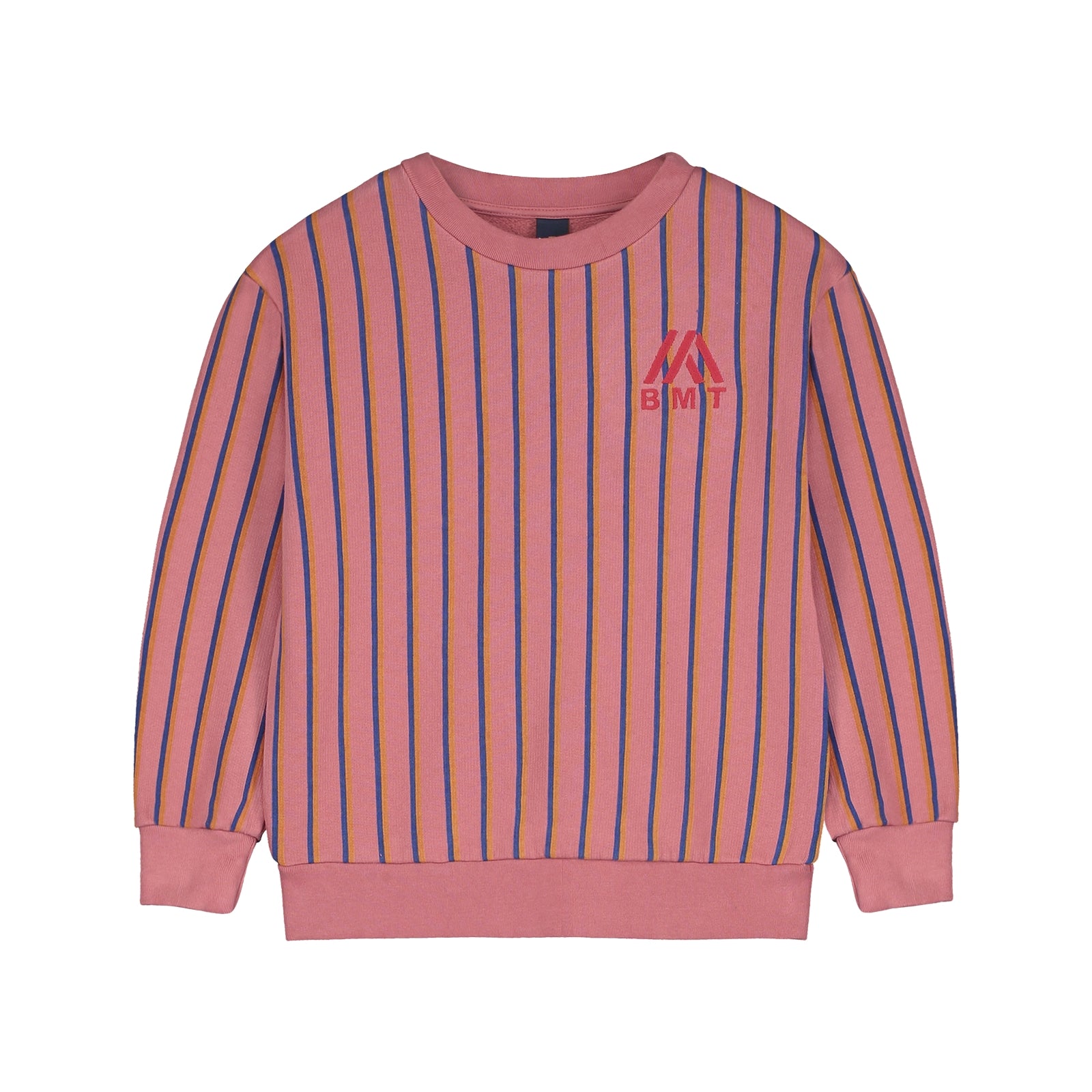 Boys & Girls Pink Stripes Cotton Sweatshirt