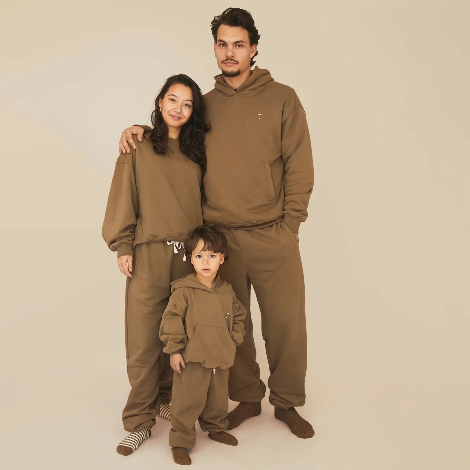 Adult Brown Cotton Sweatshirt