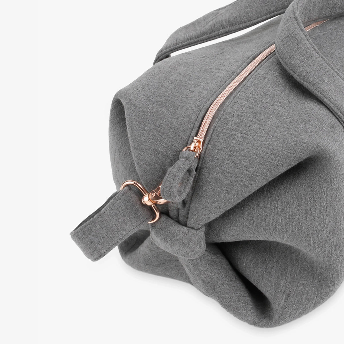 Grey Medium Duffle Bag(H18 cm x W35 cm x D22 cm)