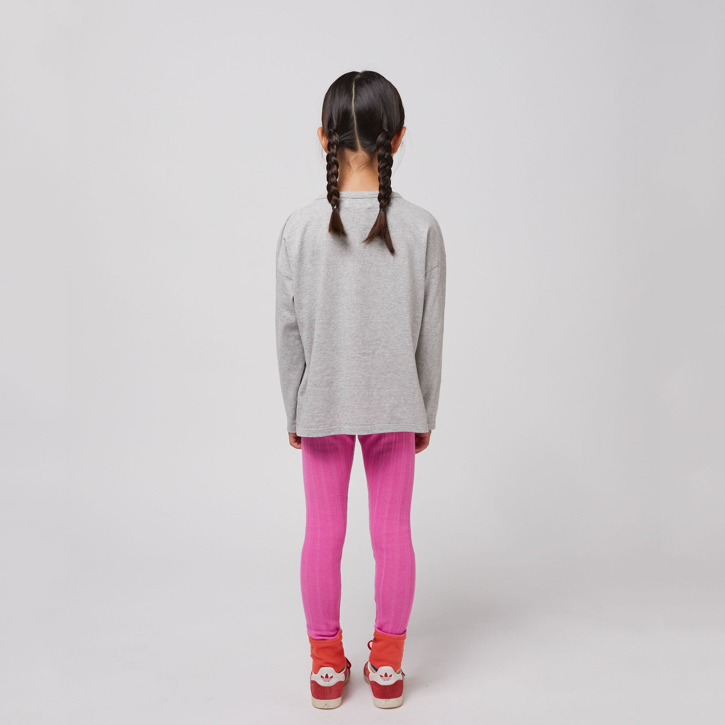 Boys & Girls Grey Printed Logo Cotton T-Shirt