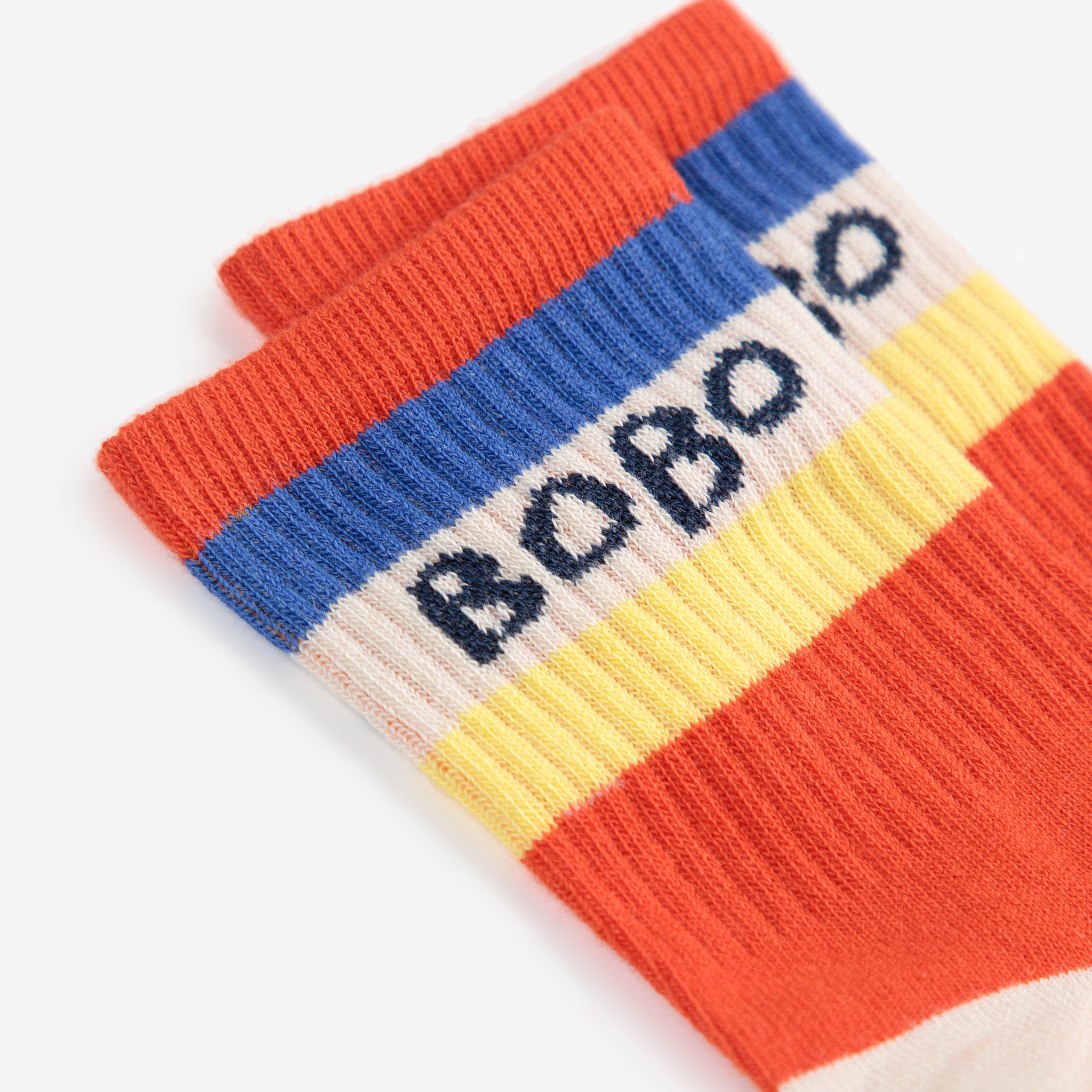 Boys & Girls Red Embroidery Logo Cotton Socks