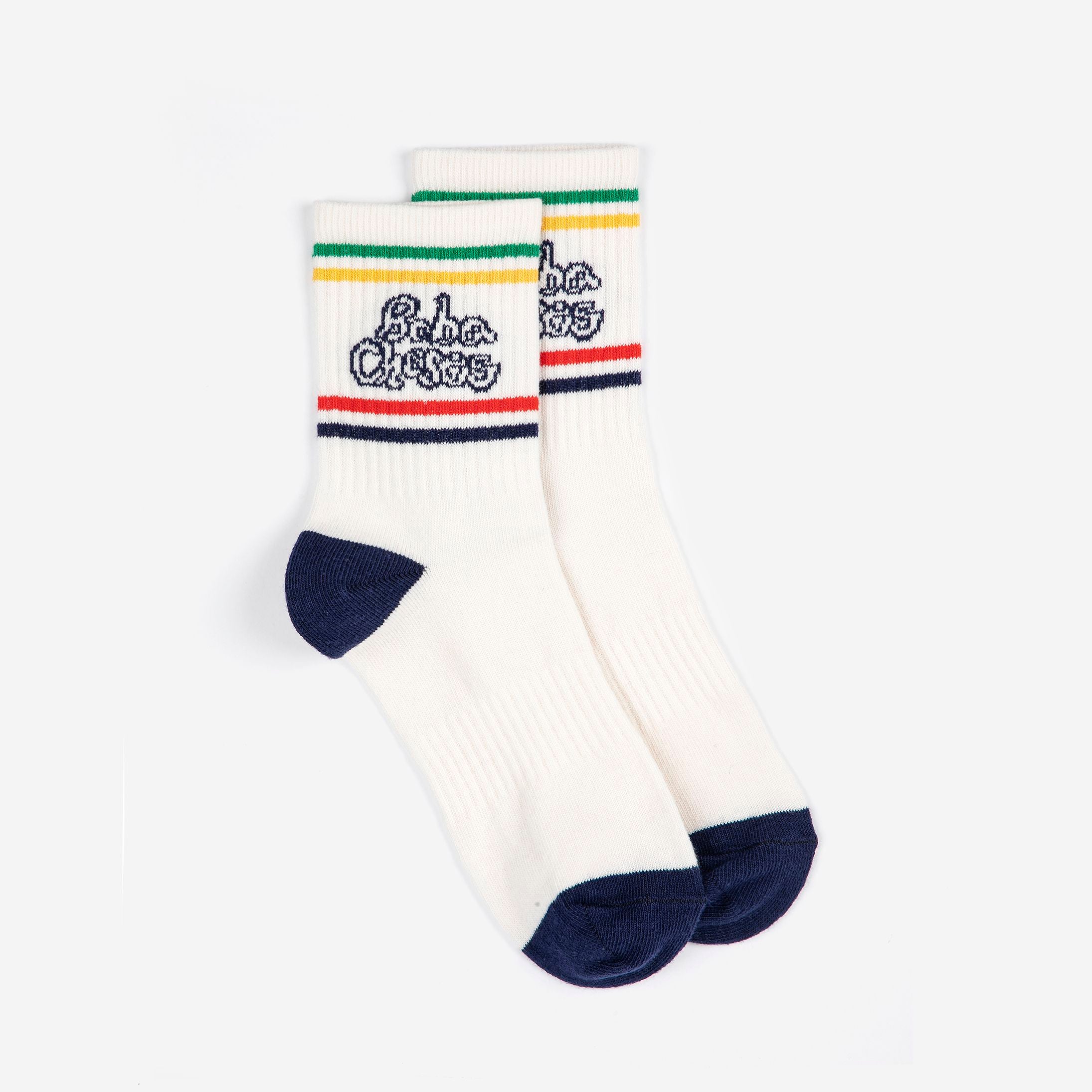 Boys & Girls White Logo Cotton Socks