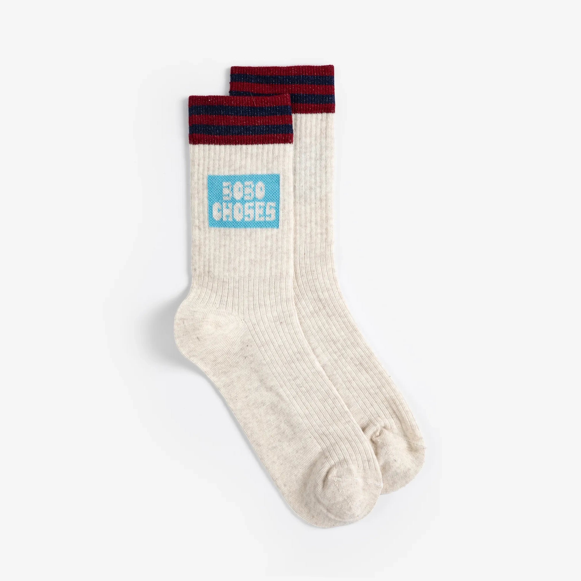 Women Beige Logo Cotton Socks