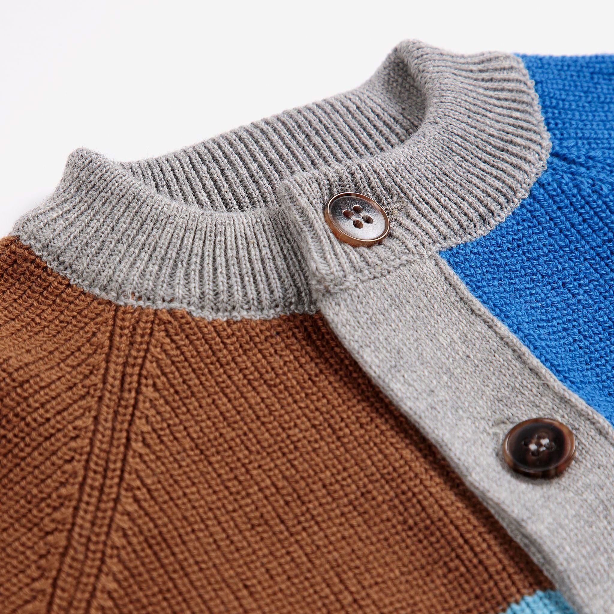 Baby Boys & Girls Multicolor Cotton Knit Cardigan