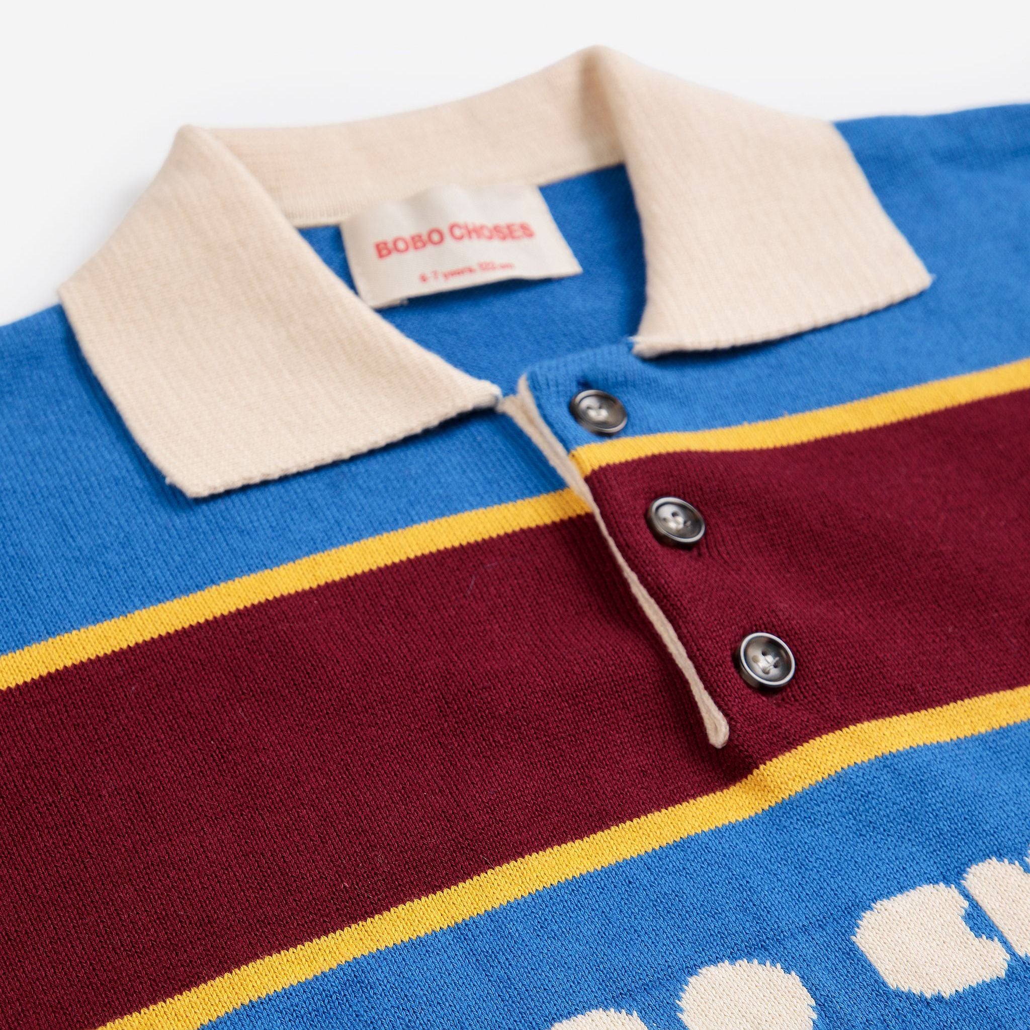 Boys & Girls Blue Stripes Cotton Polo Shirt