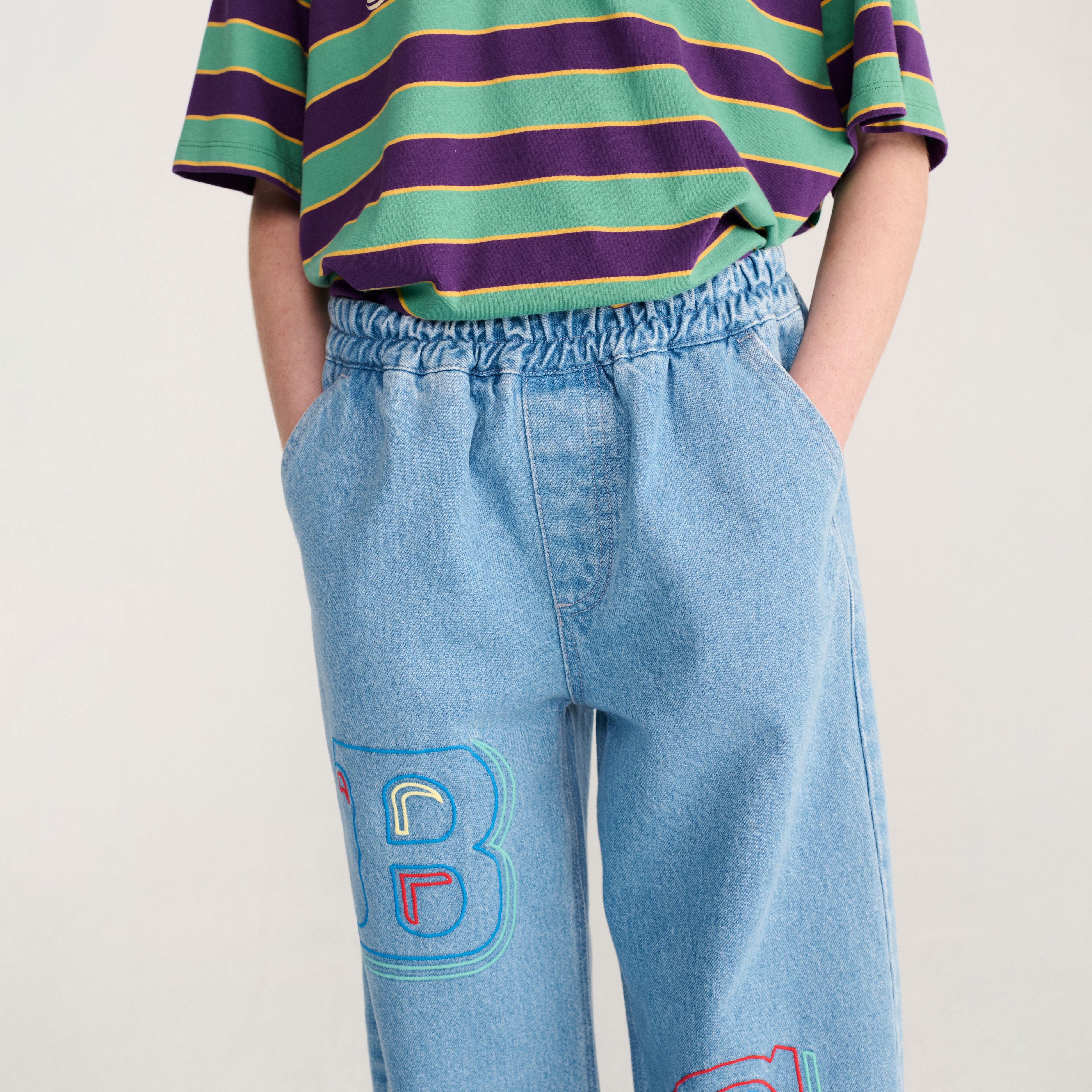 Boys & Girls Light Blue Denim Trousers