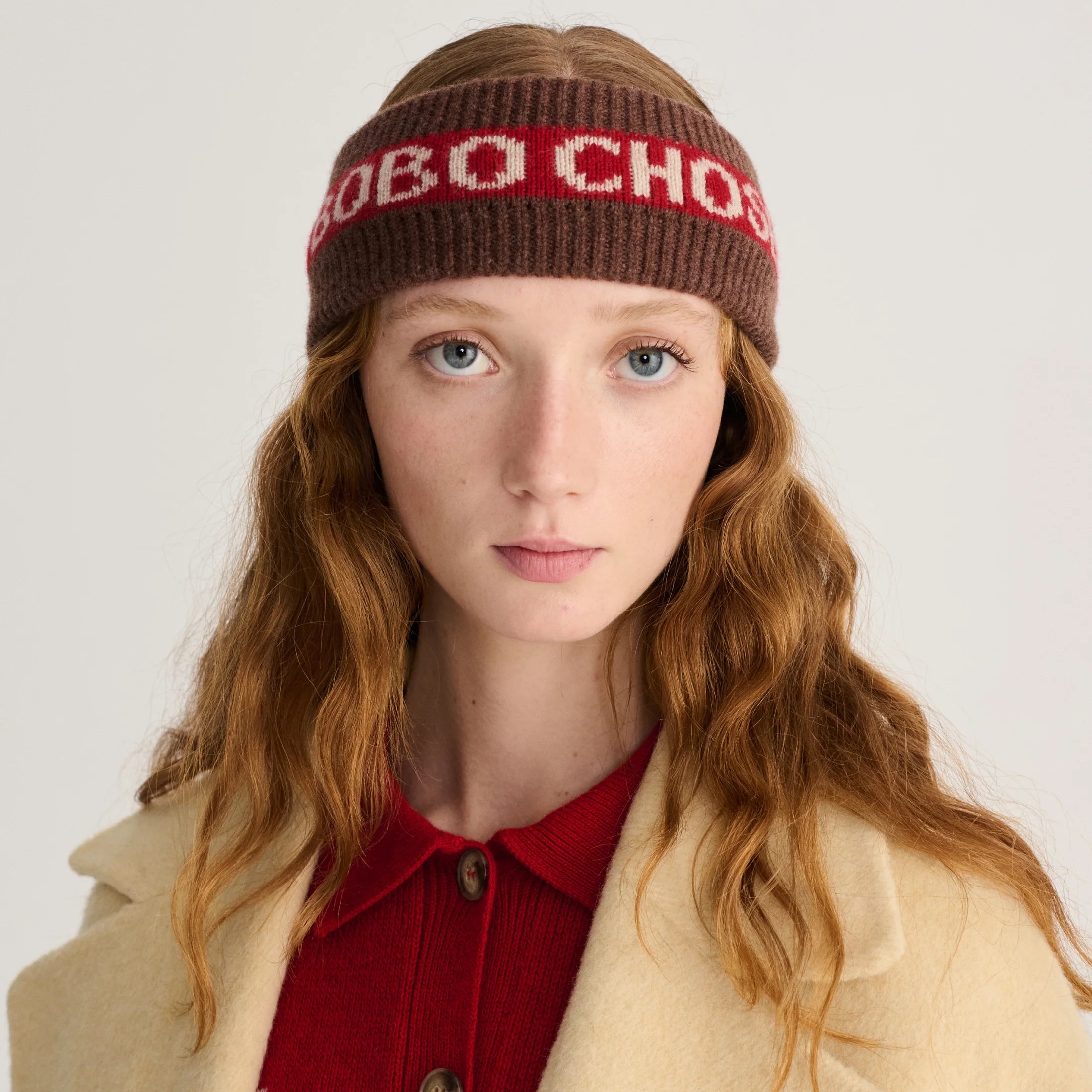 Women Dark Brown Wool Headband