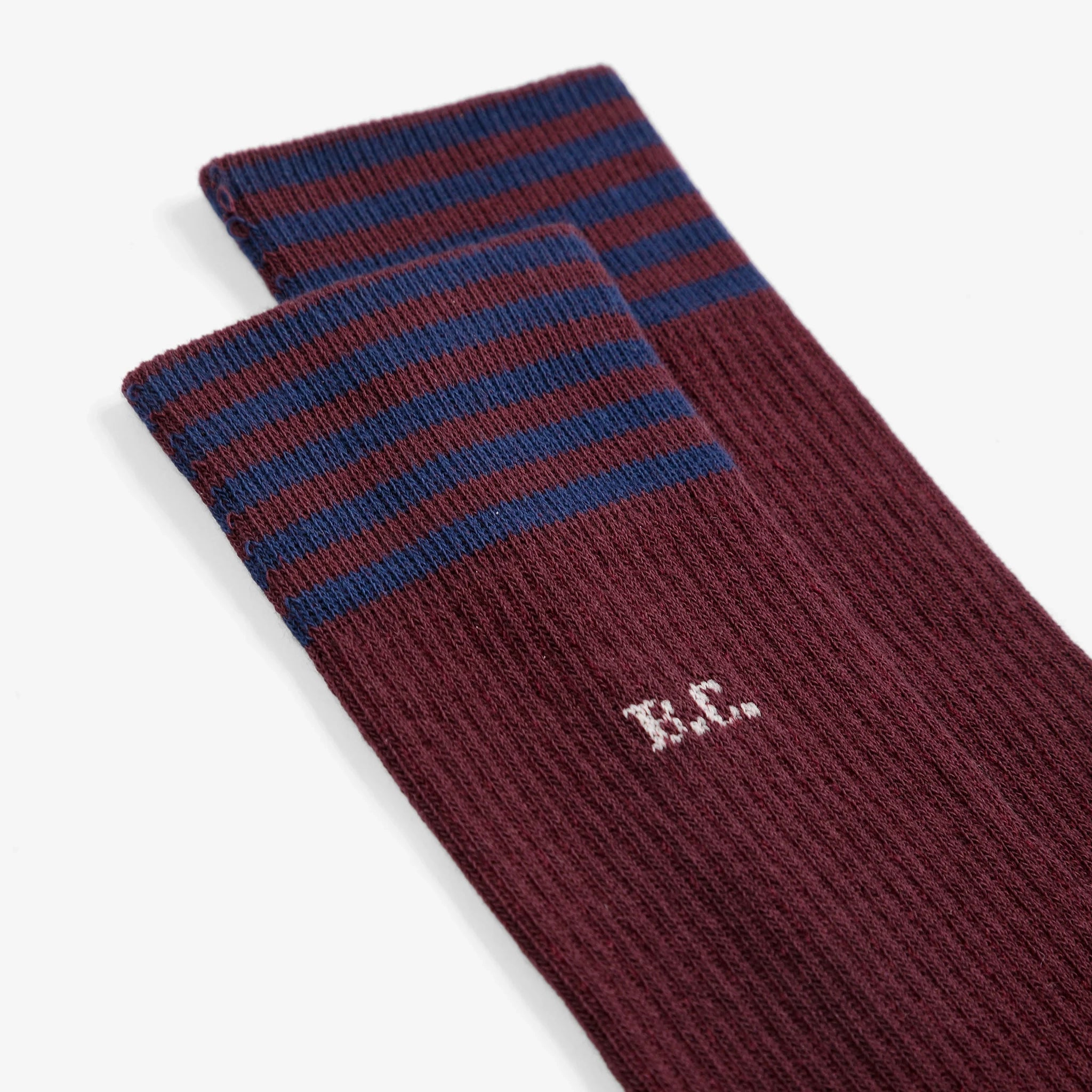Women Wine Red Cotton Long Socks