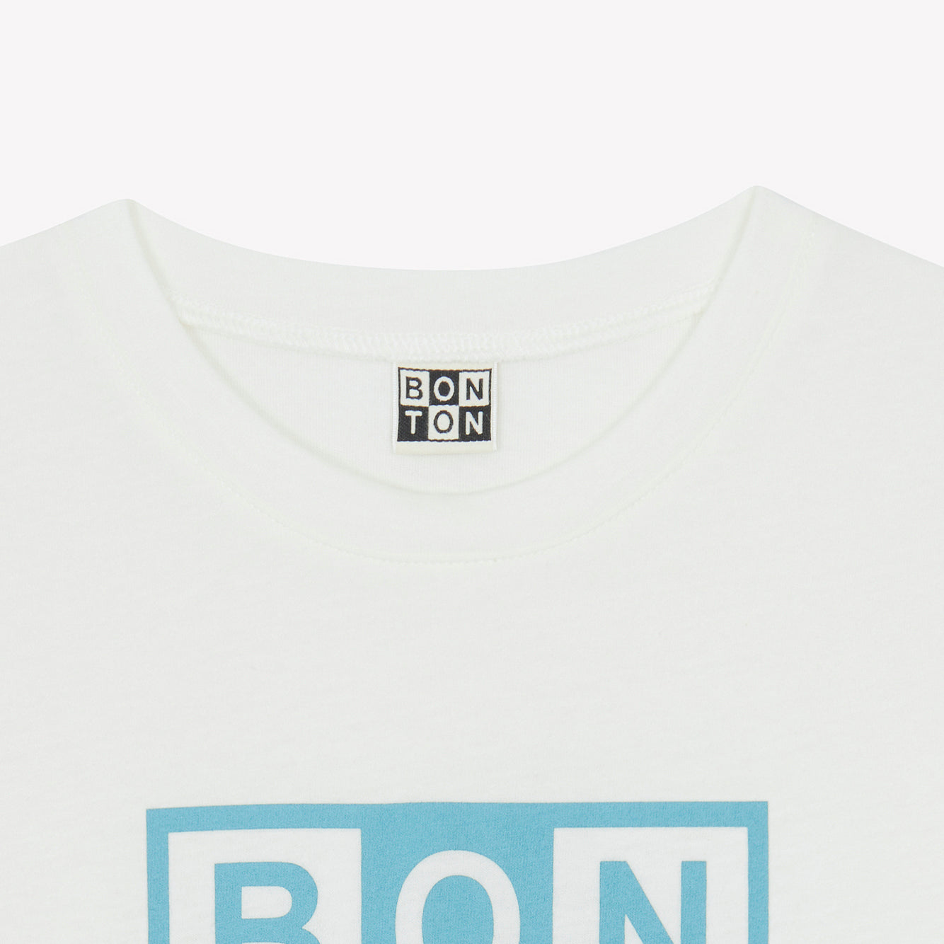 Boys White Printed Logo Cotton T-Shirt