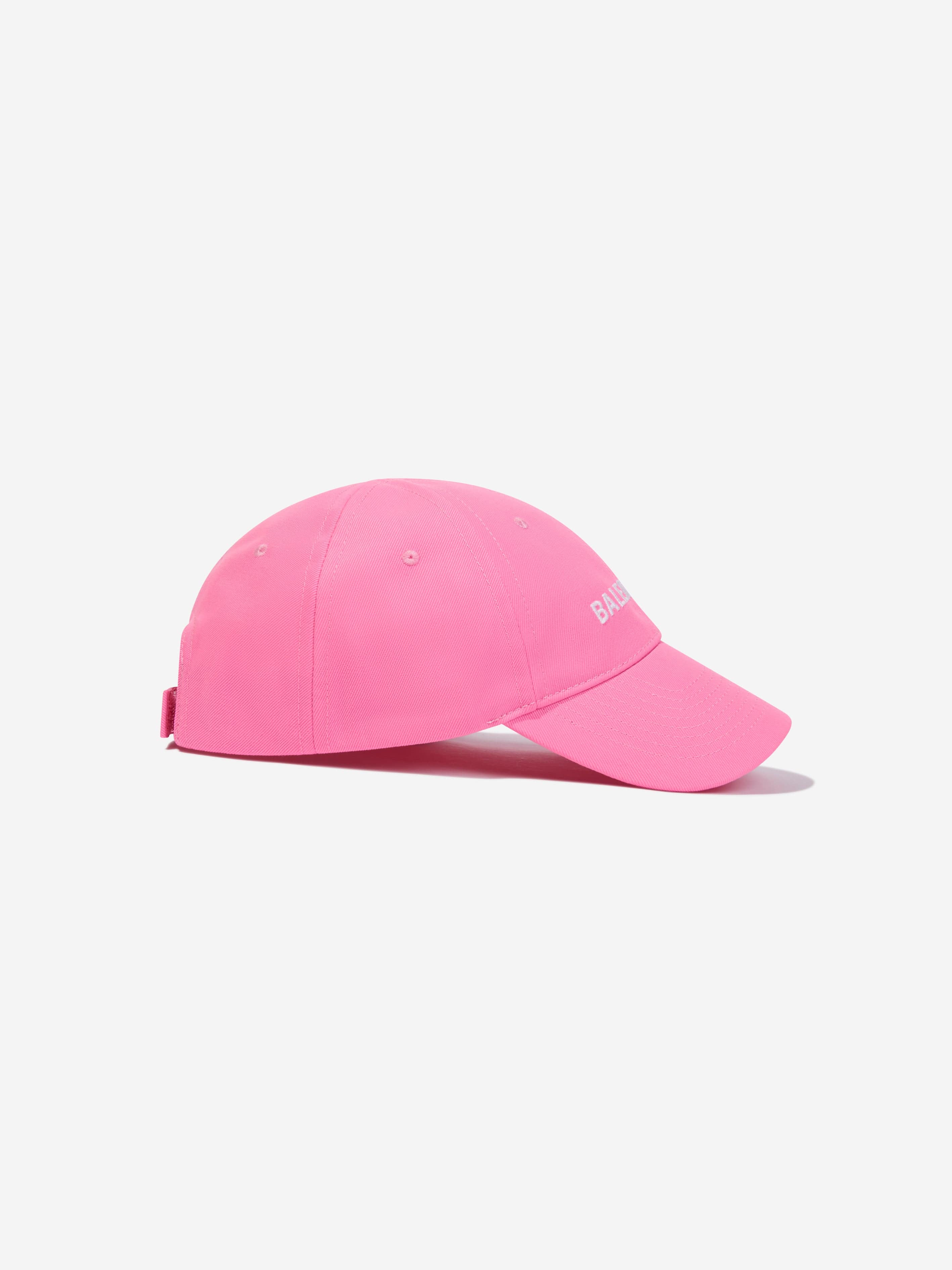Balenciaga Kids Logo Cap in Pink