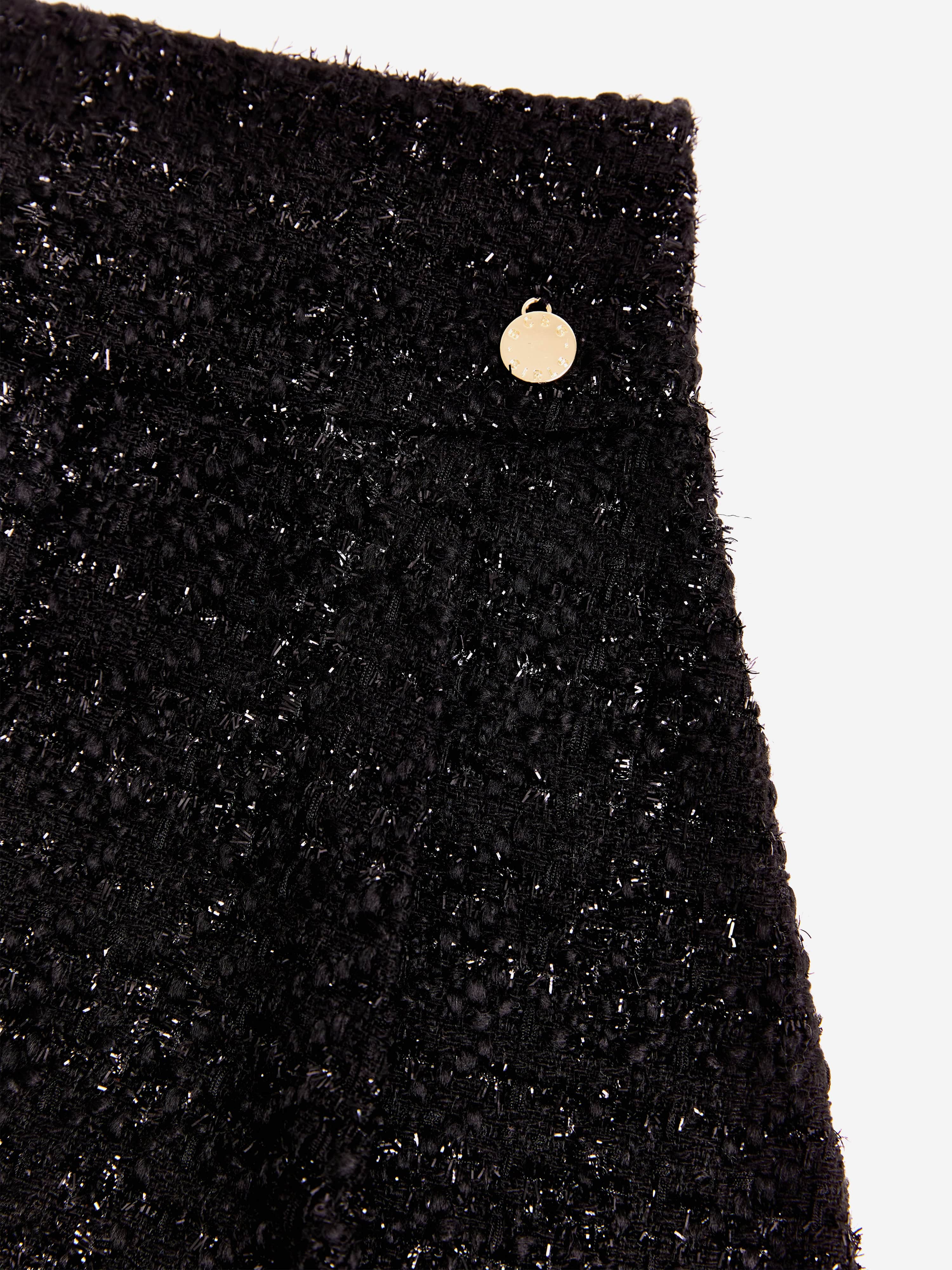 BCBG Girls Tweed Skort in Black
