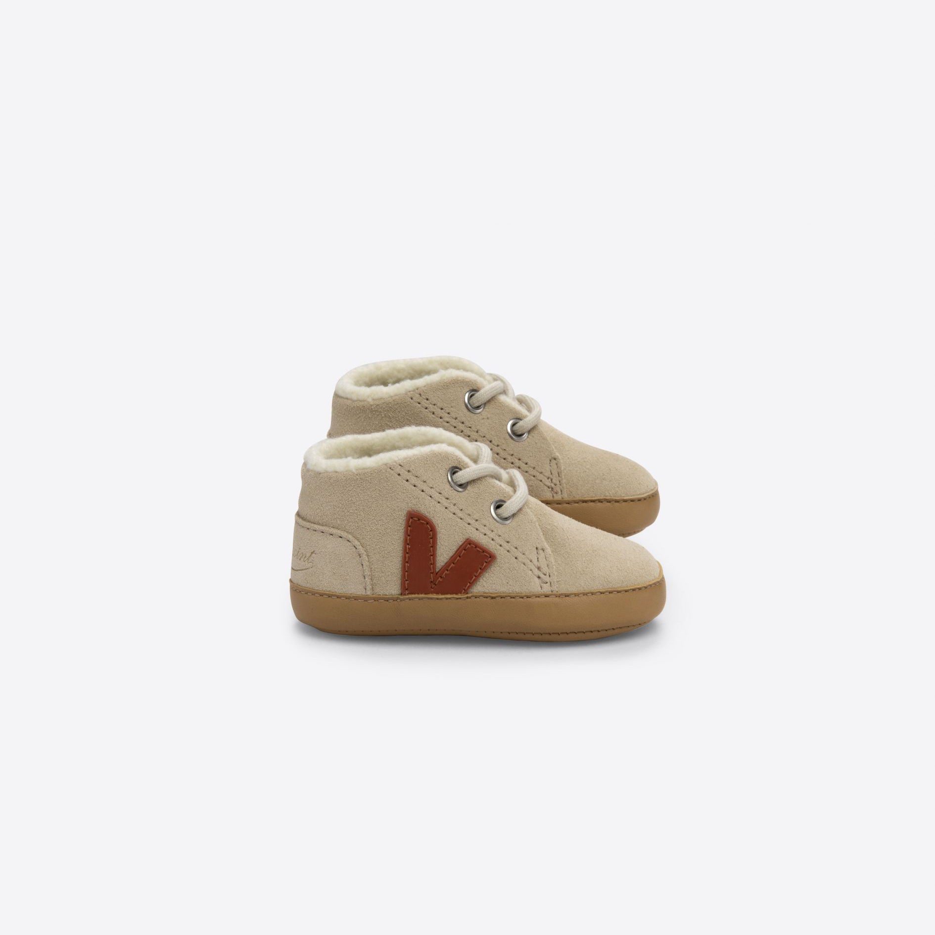 Baby Boys & Girls Beige Suede Shoes
