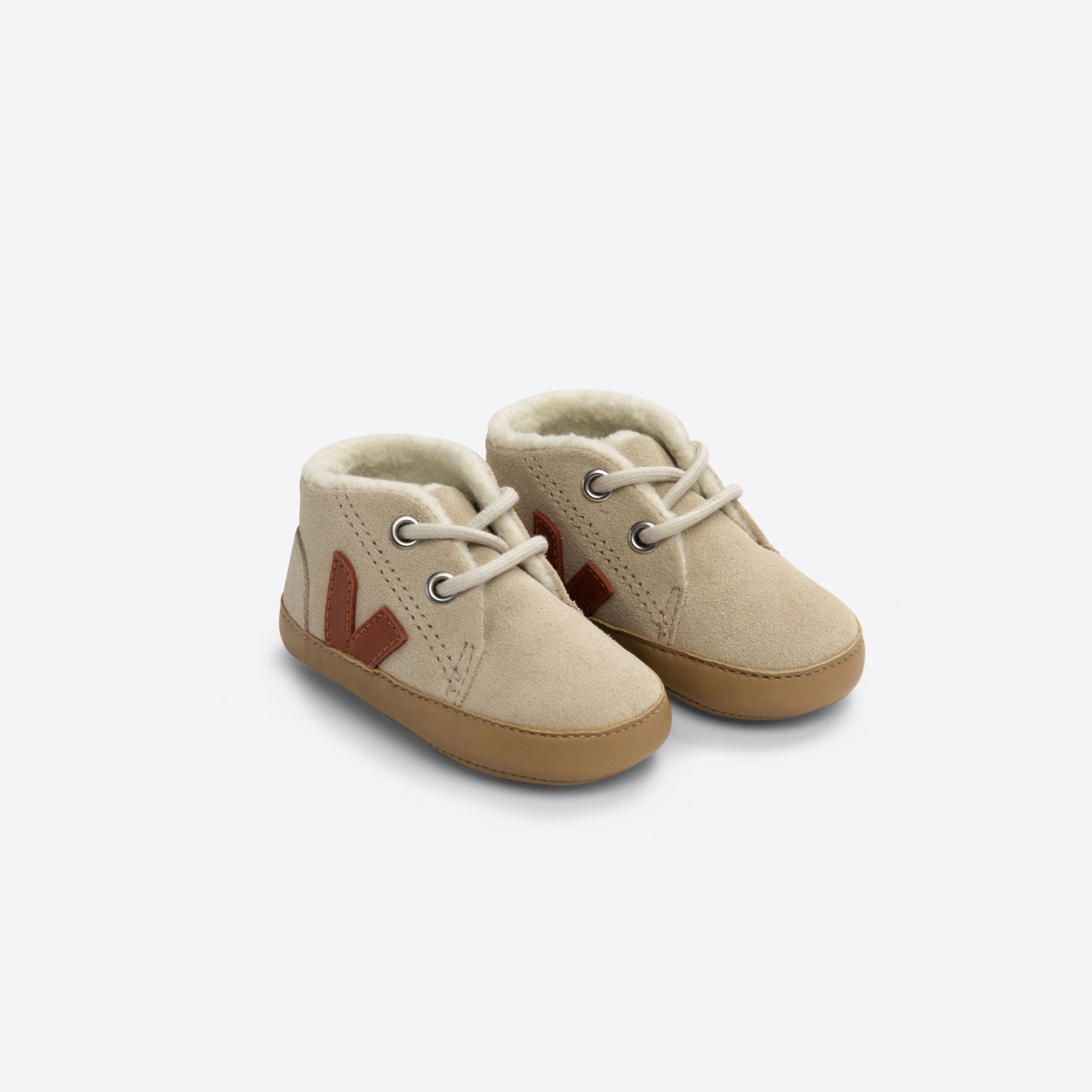 Baby Boys & Girls Beige Suede Shoes