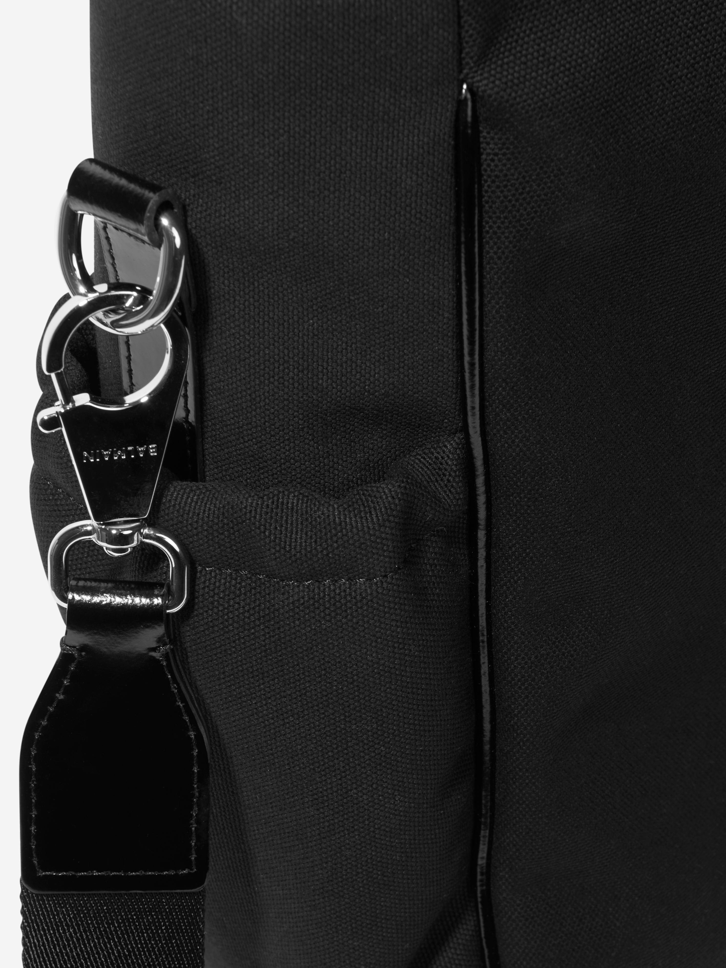Balmain Baby Paris Logo Changing Bag in Black (45cm)