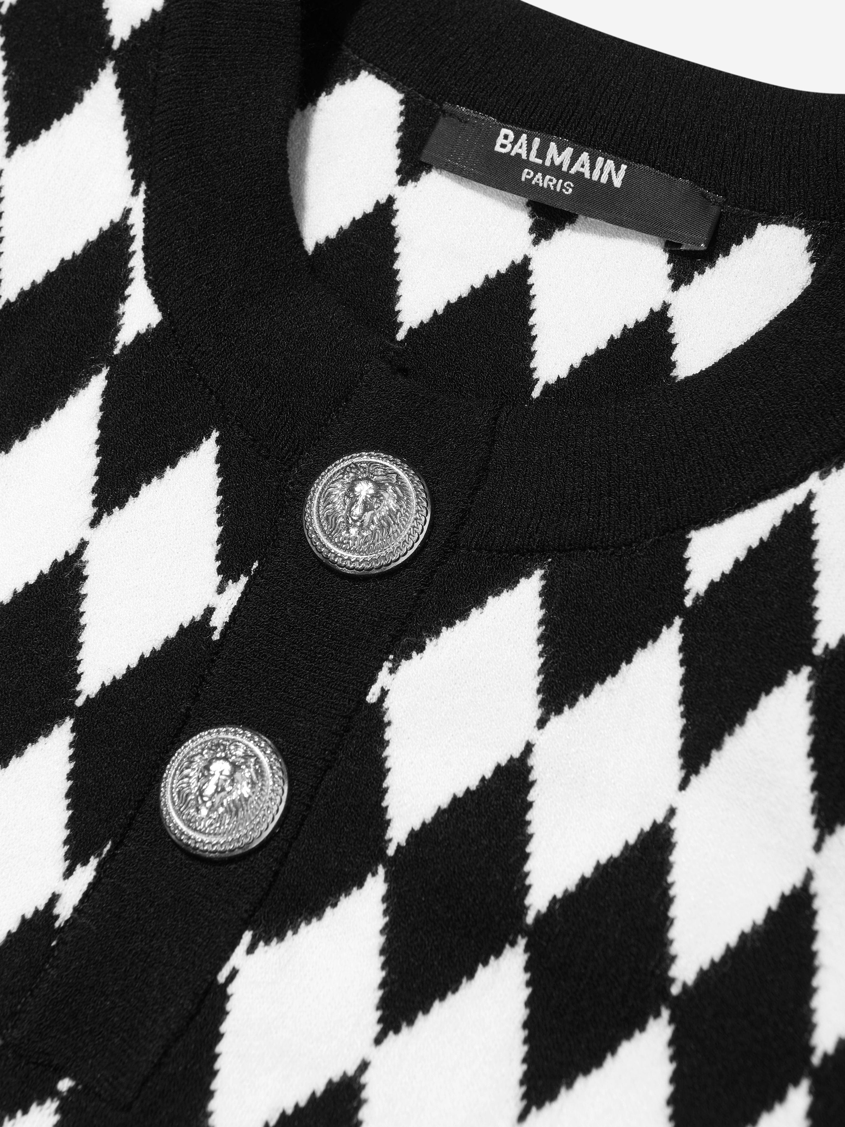 Balmain Girls Knitted Top in Black