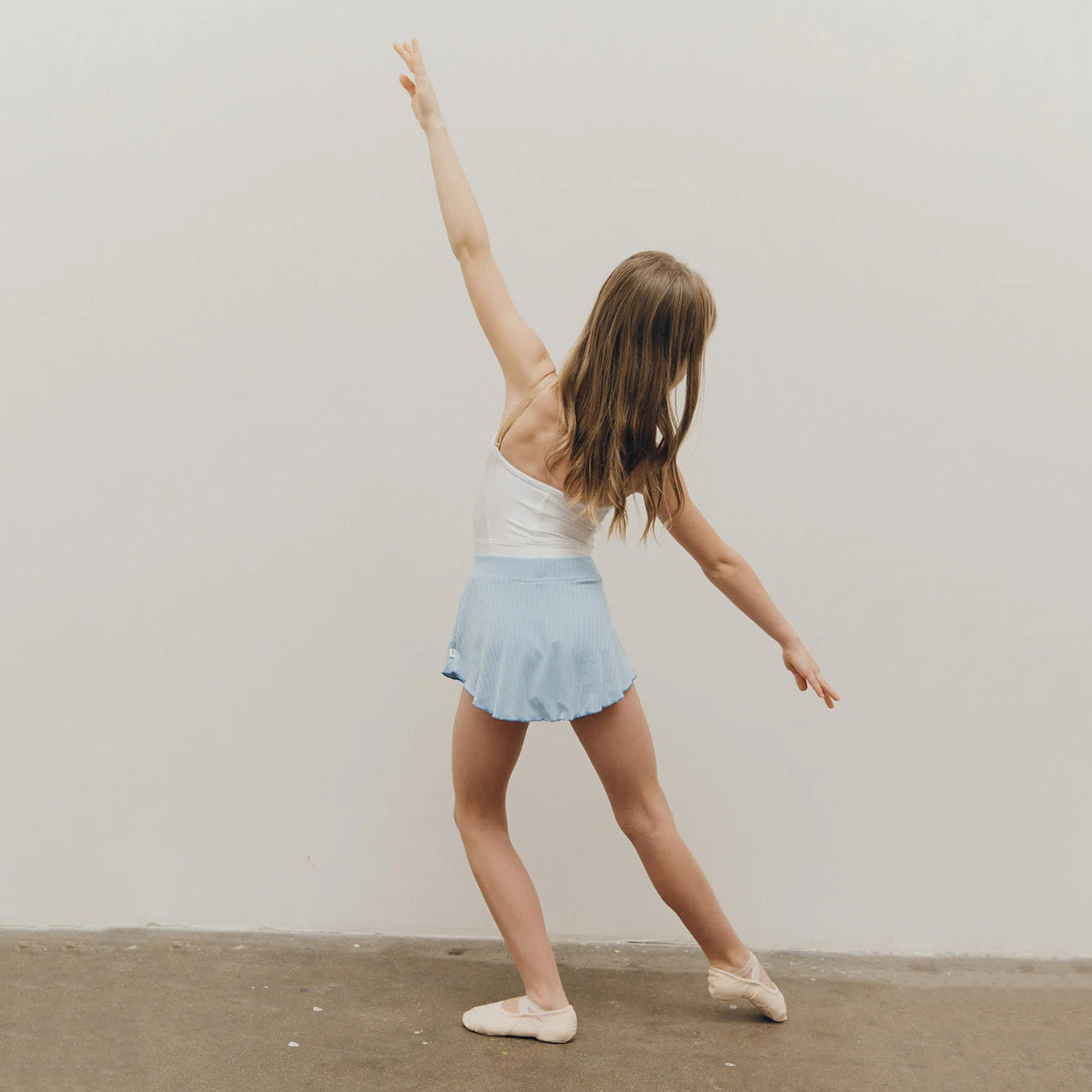 Girls Blue Ballet Skirt