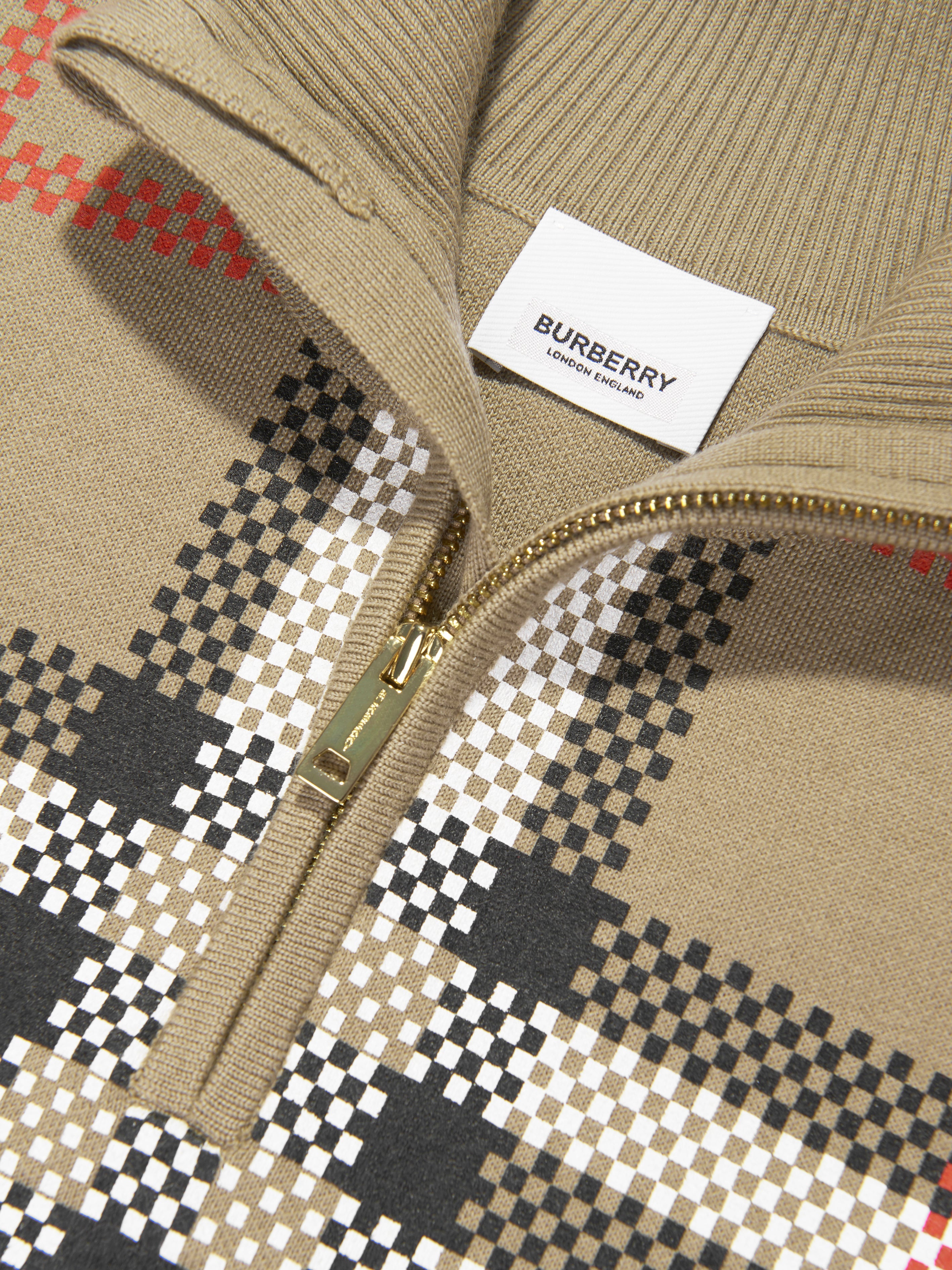Girls Ginny Cape in Archive Beige Check