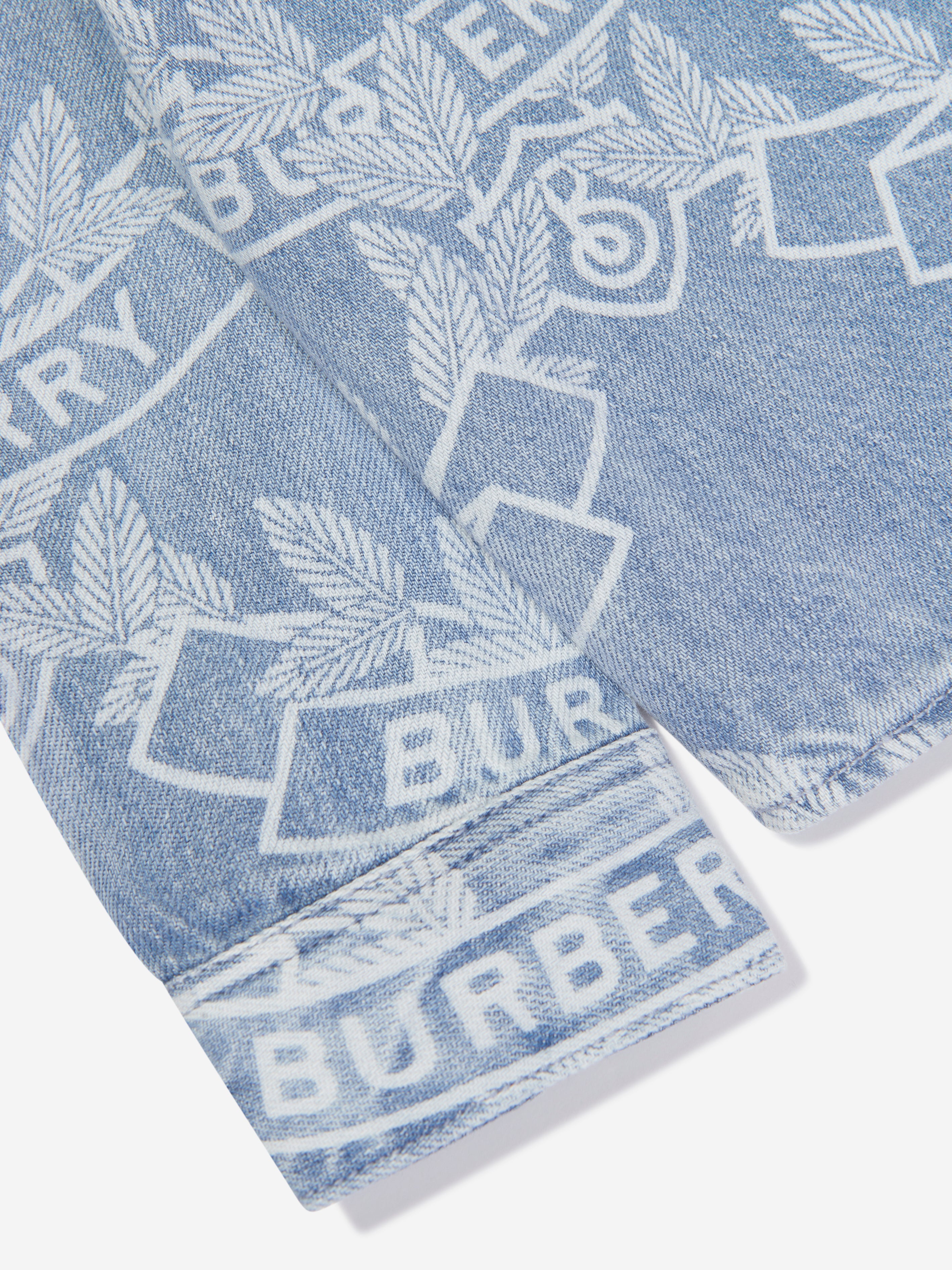 Boys Owen Crest Shirt in Blue