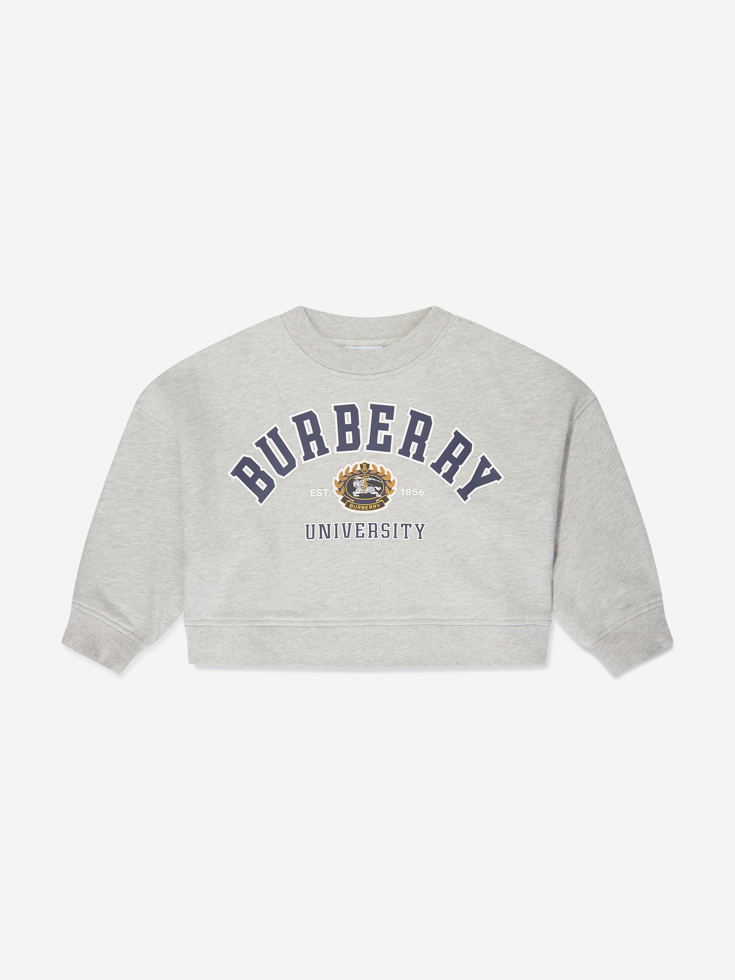 Girls Isla Varsity Sweatshirt in Grey