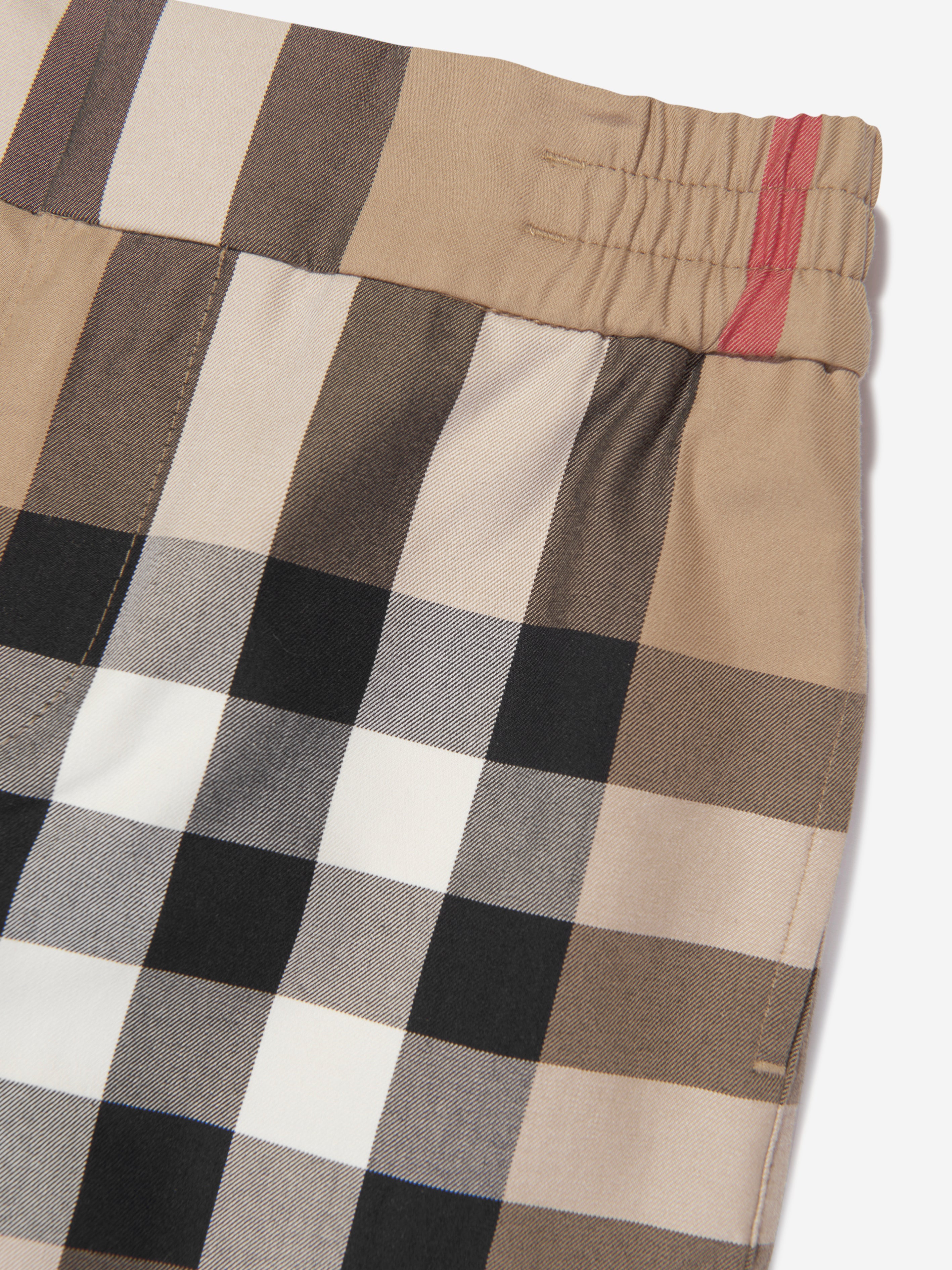 Boys Halford Shorts in Archive Beige Check