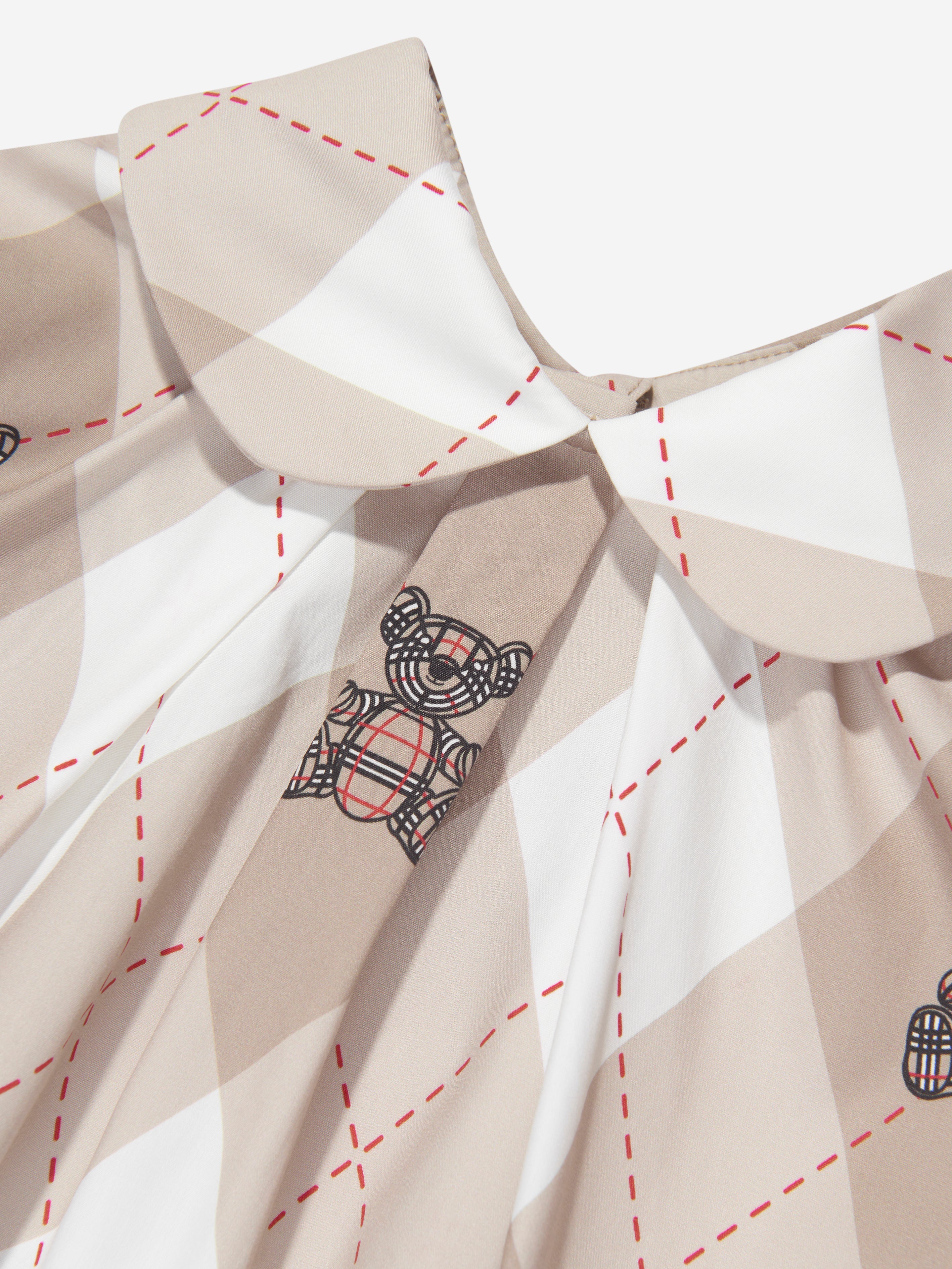 Girls Ada Argyle Blouse in Soft Fawn