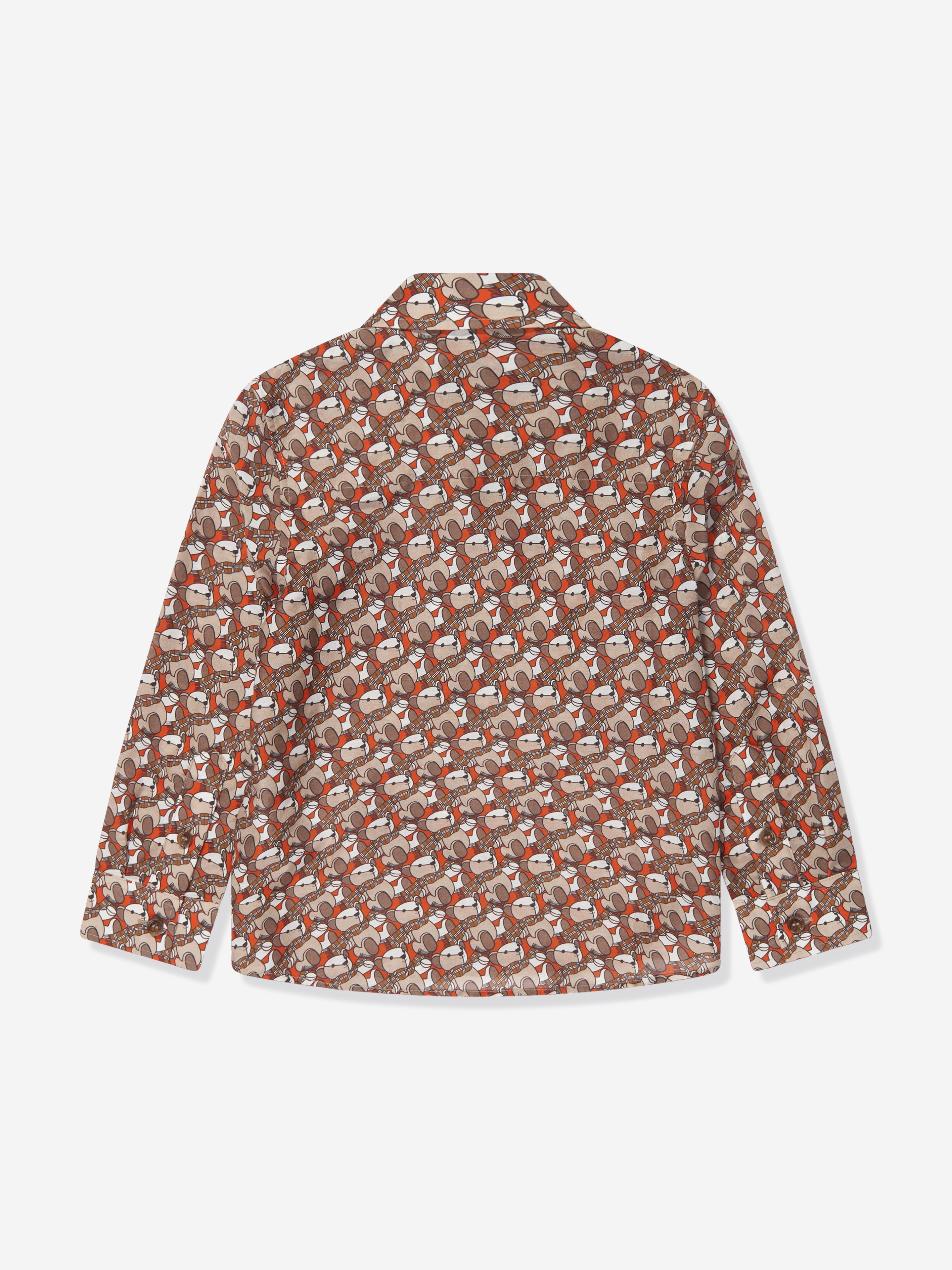 Boys Owen Shirt in Beige
