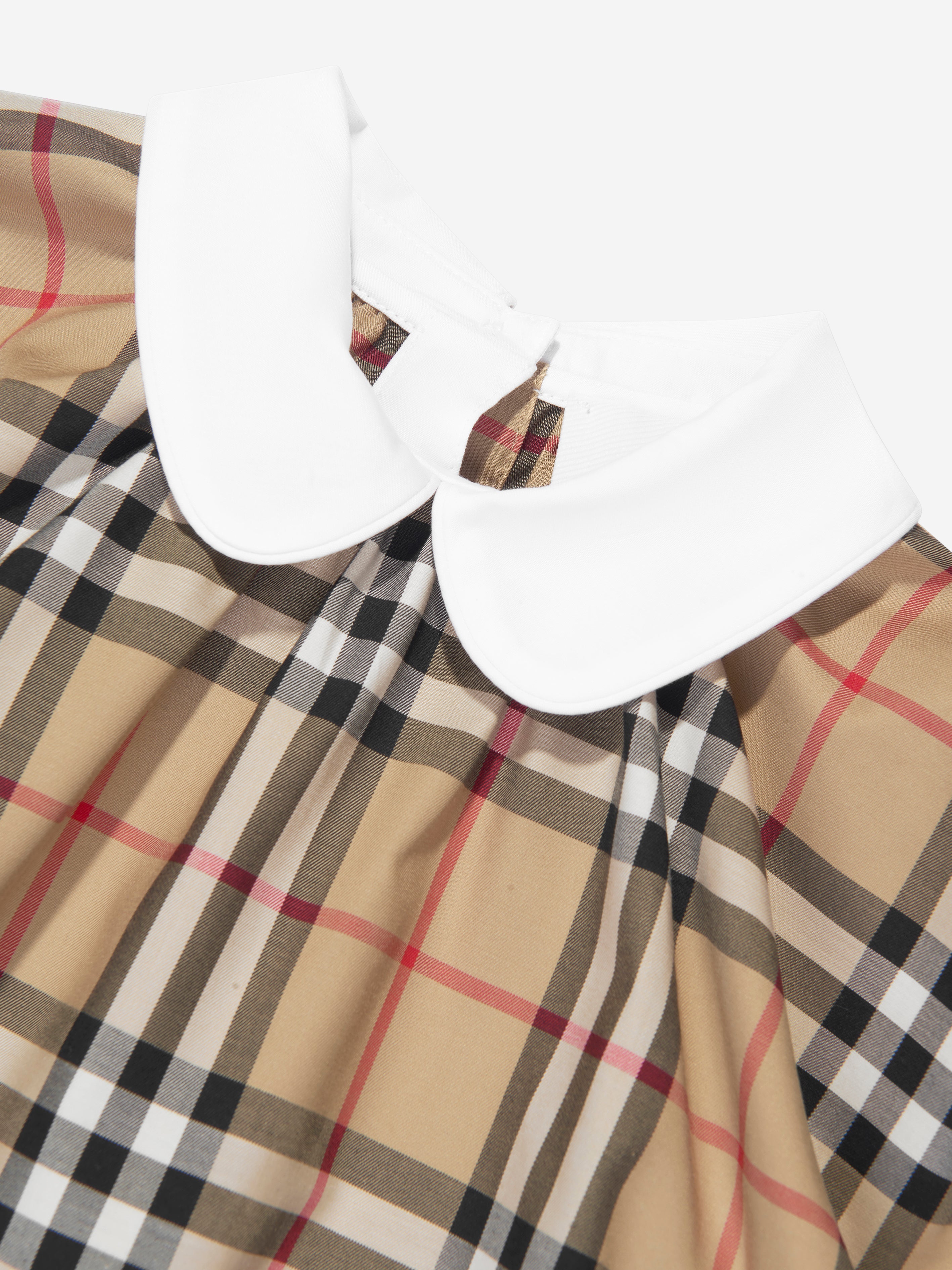 Baby Odessa Bodysuit in Archive Beige Check