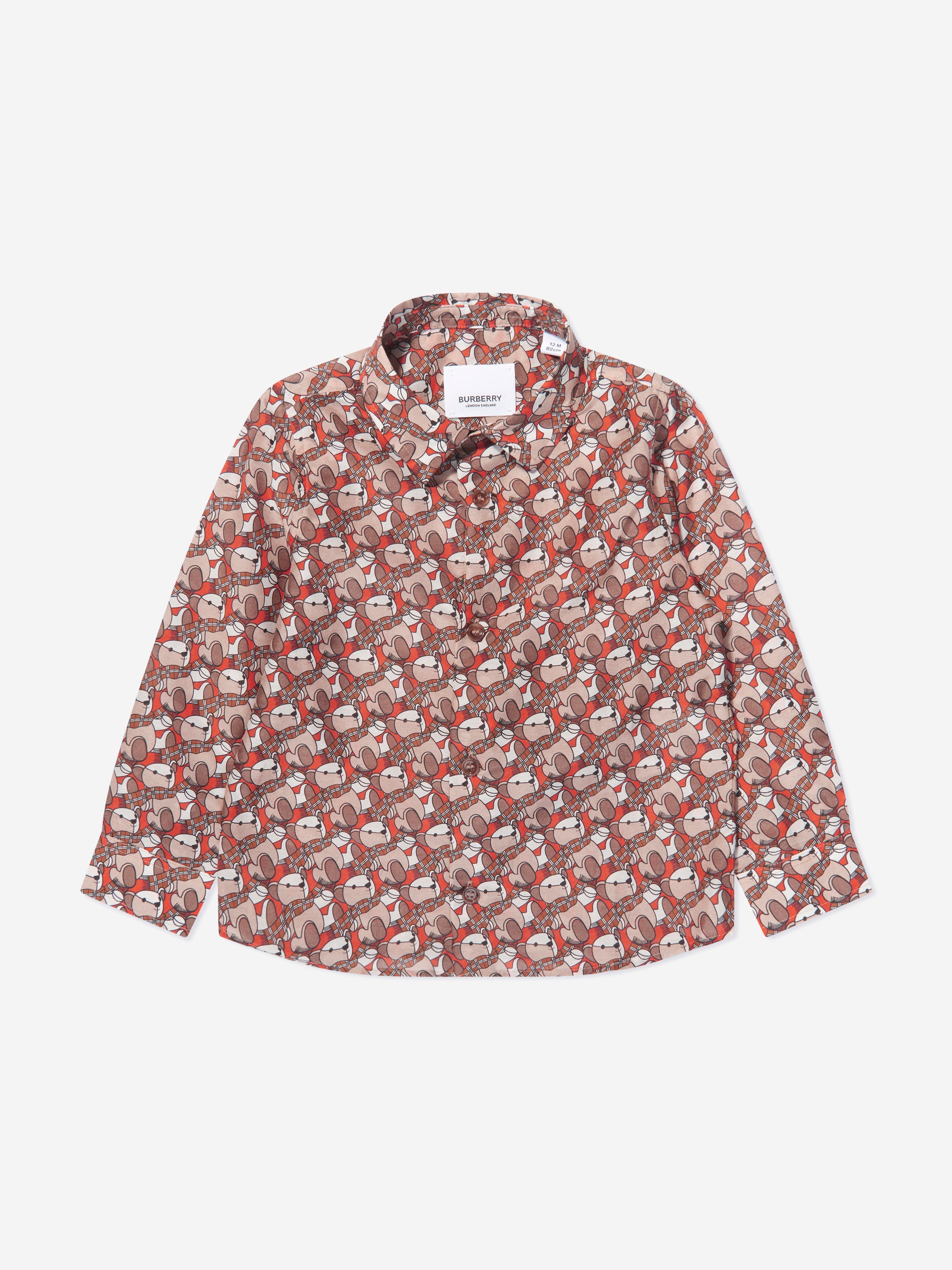 Baby Boys Mini Owen Shirt in Beige