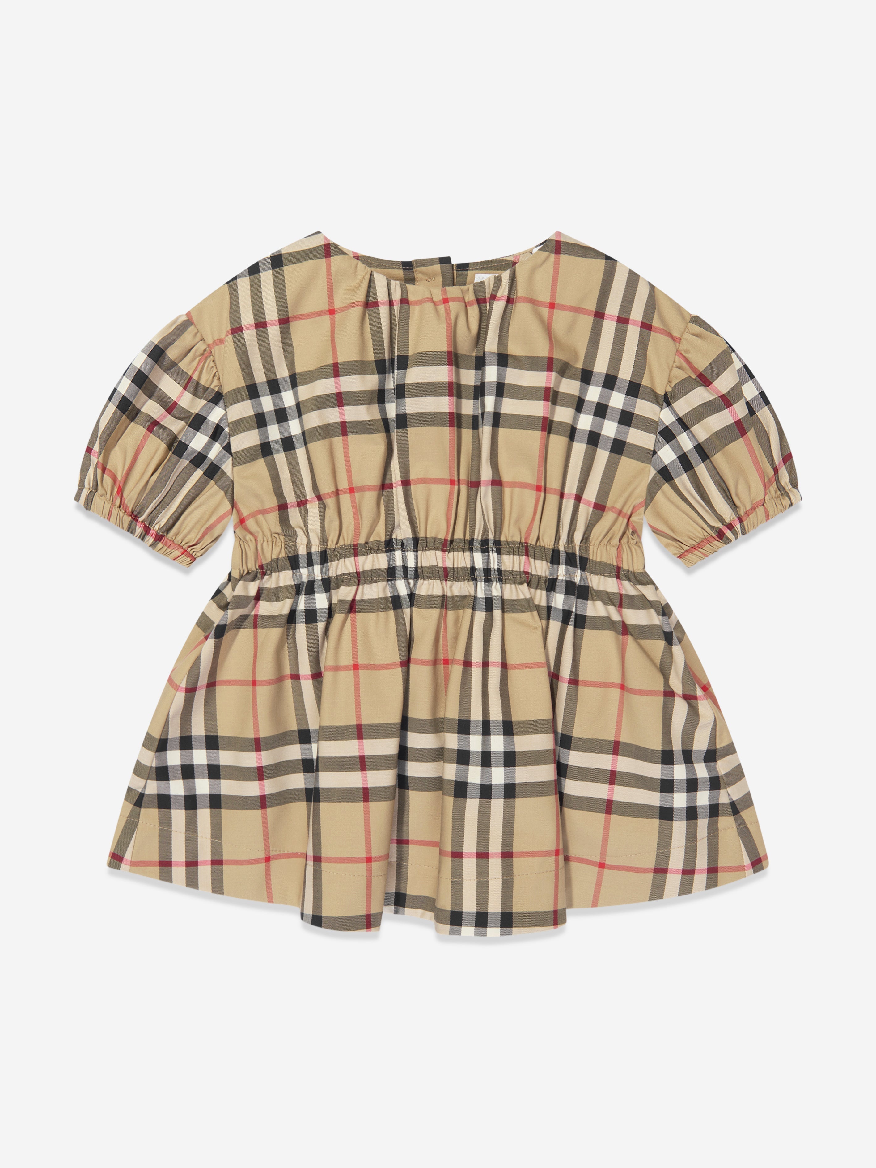 Baby Girls Shelley Dress in Archive Beige Check