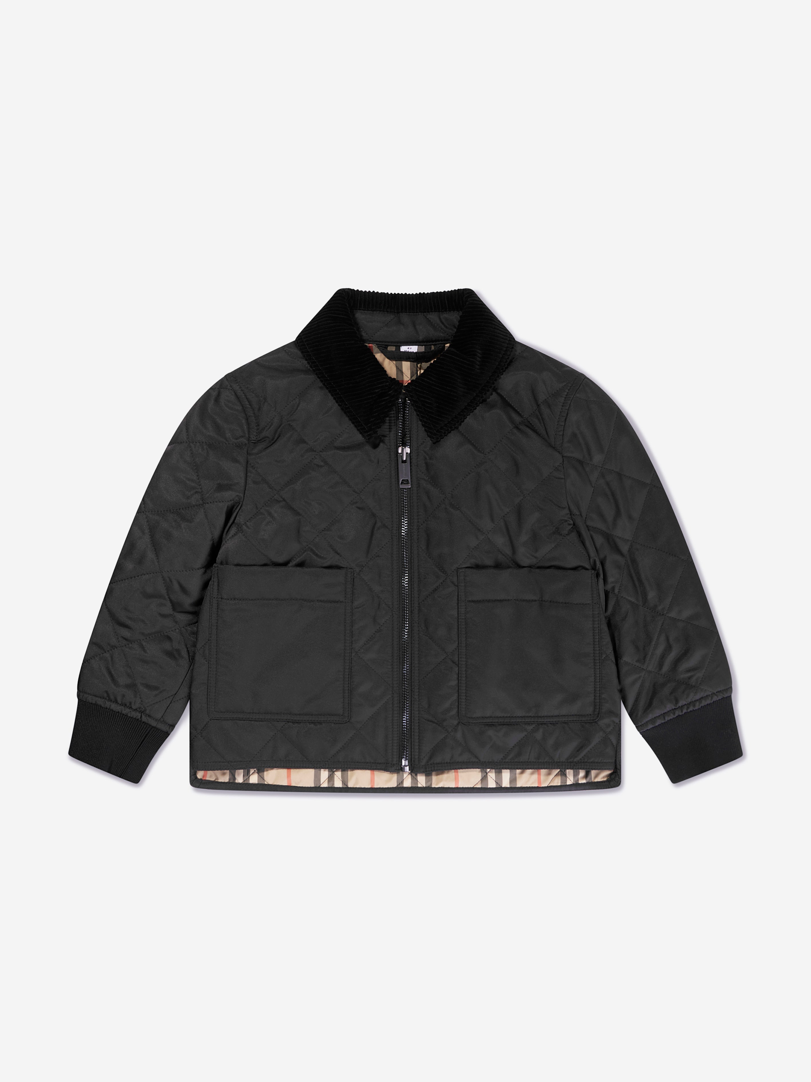 Boys Otis Long Coat in Black