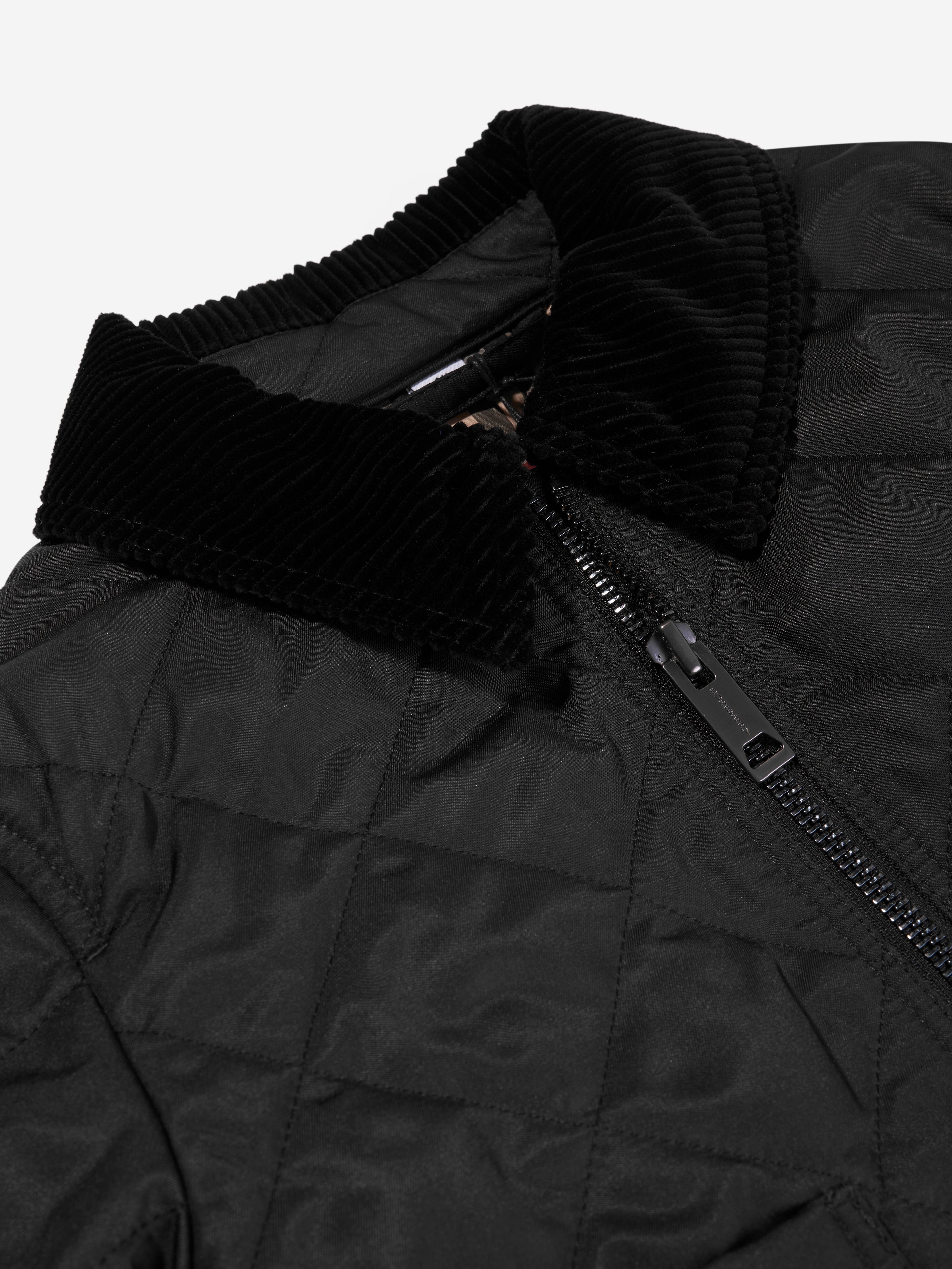 Boys Otis Long Coat in Black