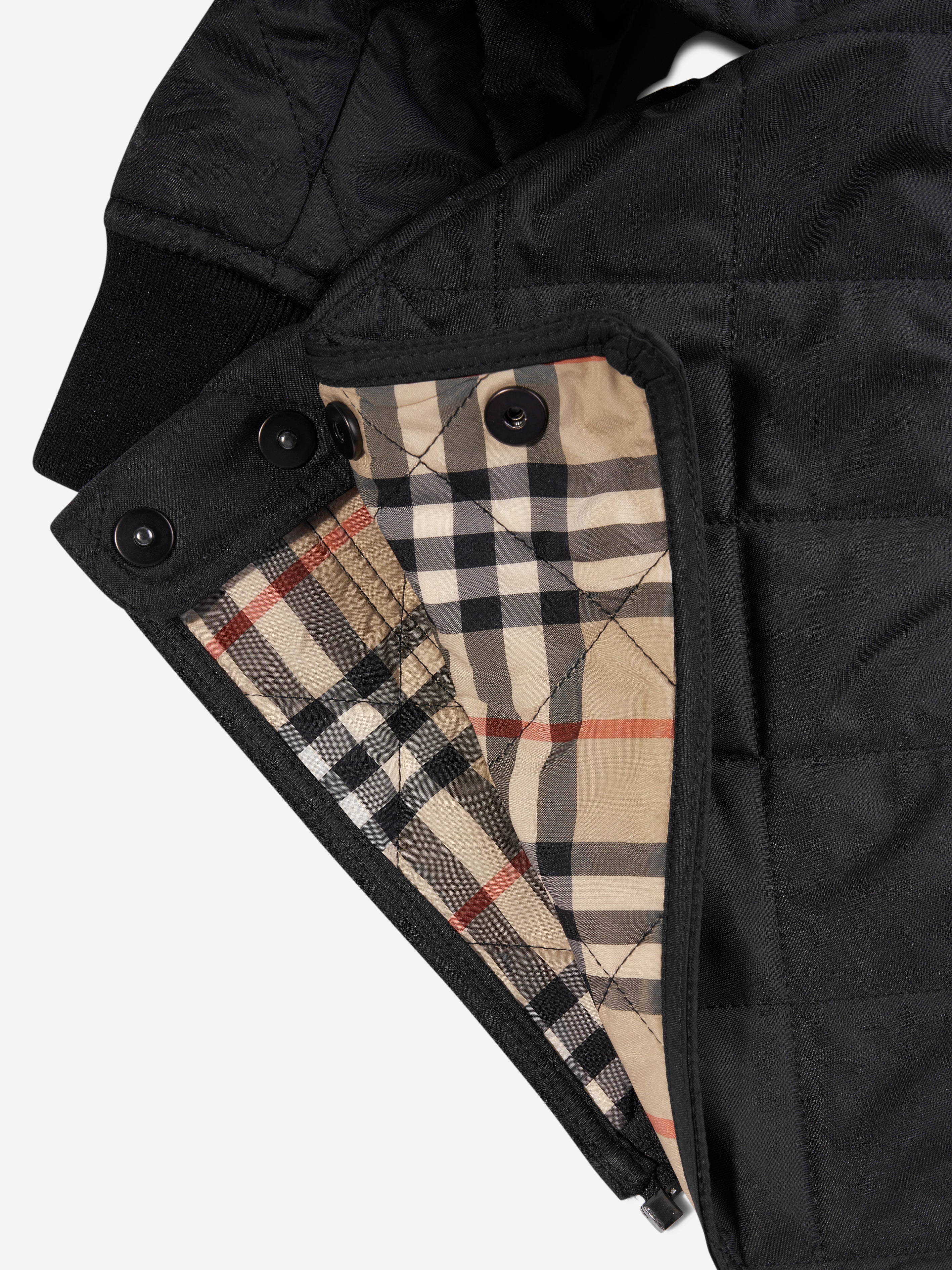 Boys Otis Long Coat in Black