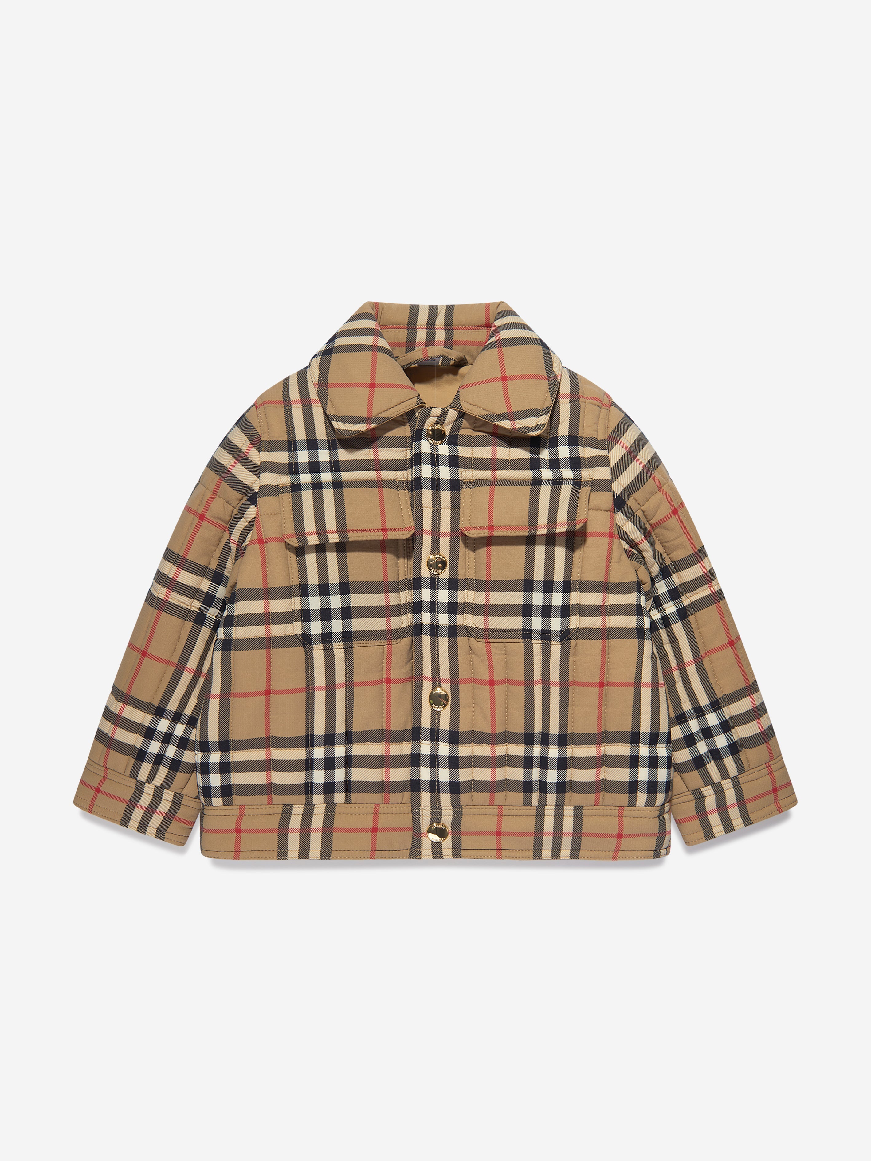 Baby Boys Mini Gideon Short Jacket in Beige