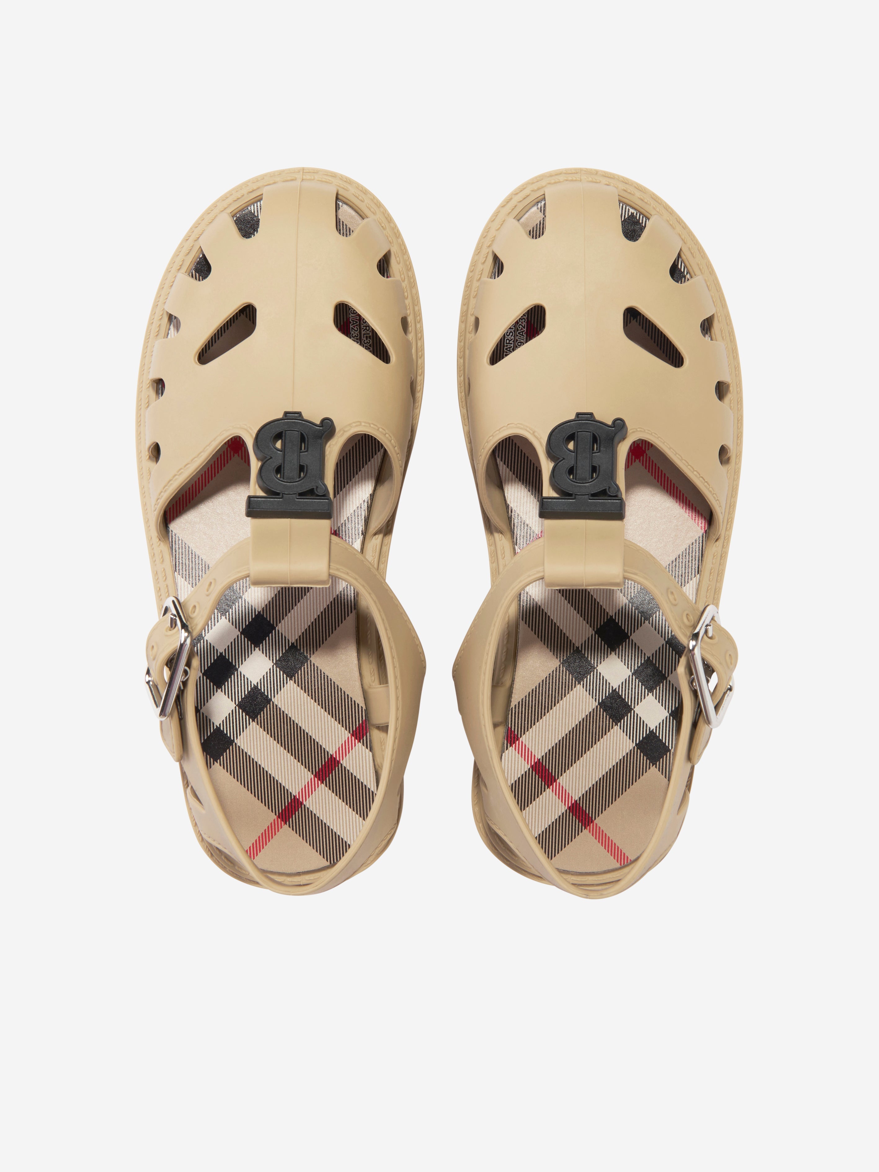 Kids Rubber Sandals in Archive Beige