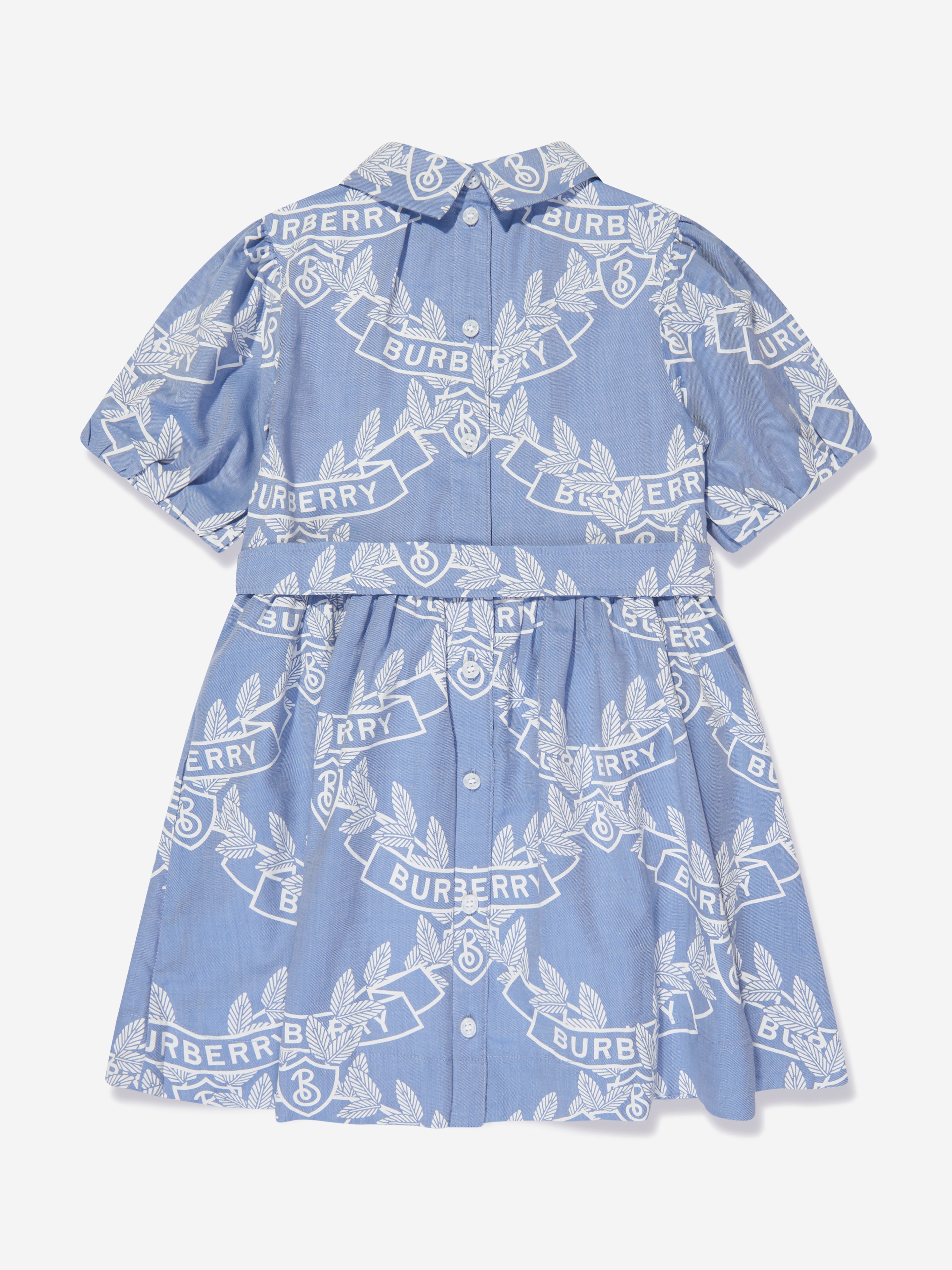 Girls Mariele Crest Dress in Blue