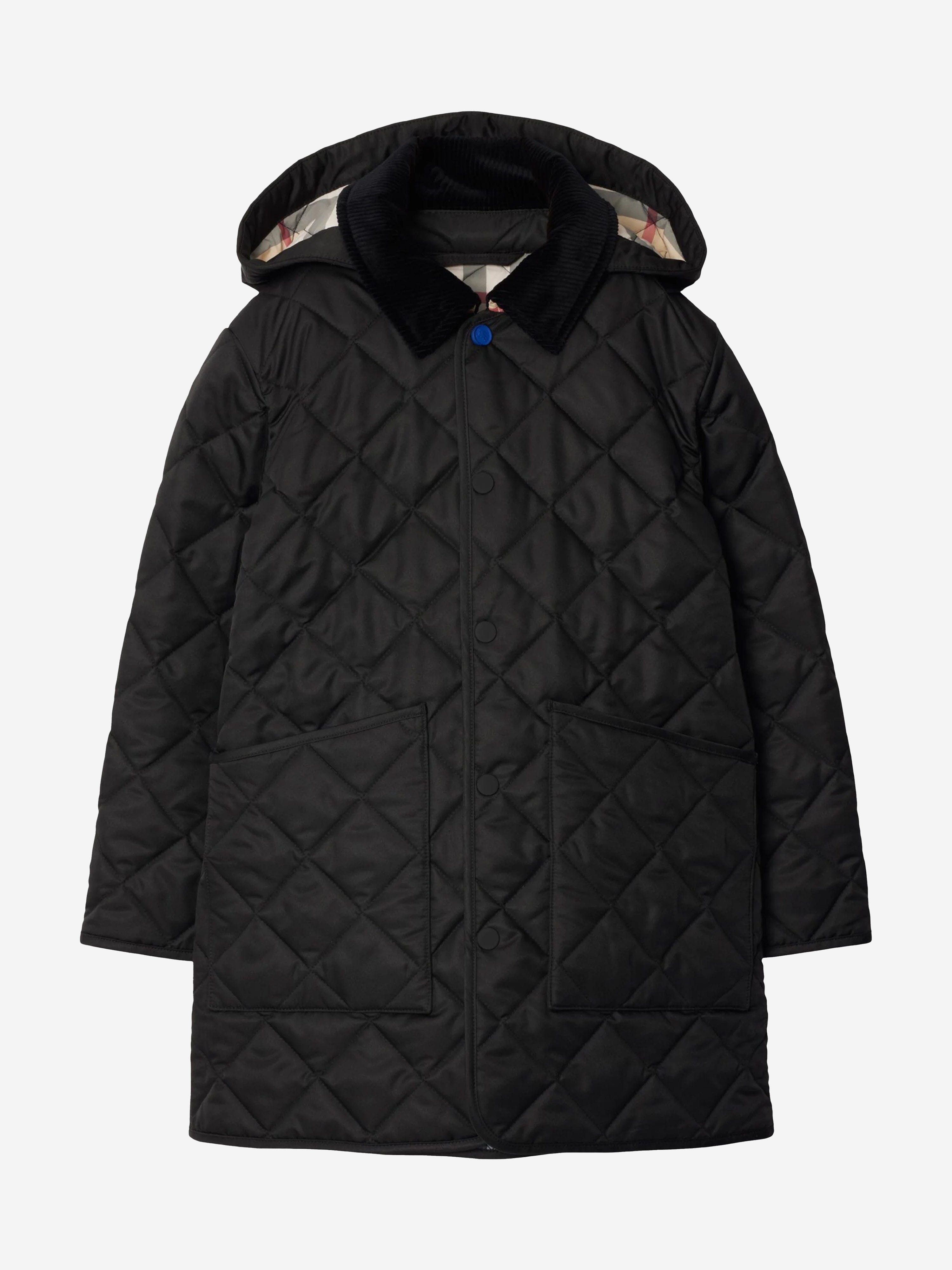 Boys Rowan Quilted Jacket in Black
