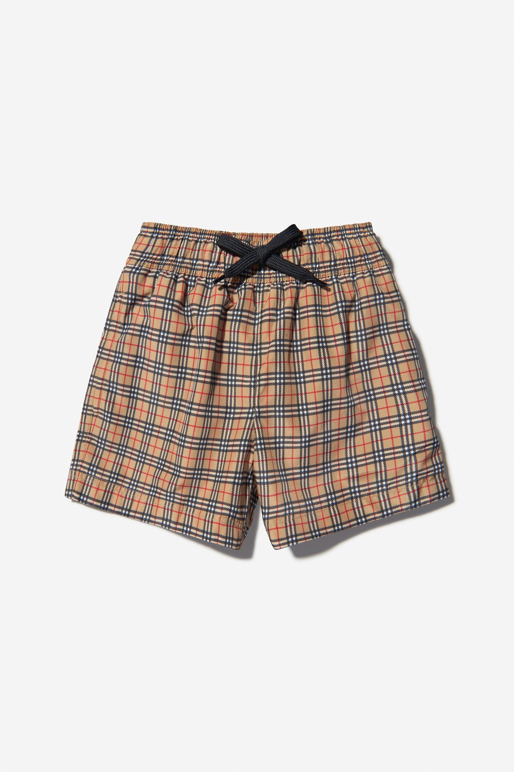 Boys Kameron Check Print Swim Shorts