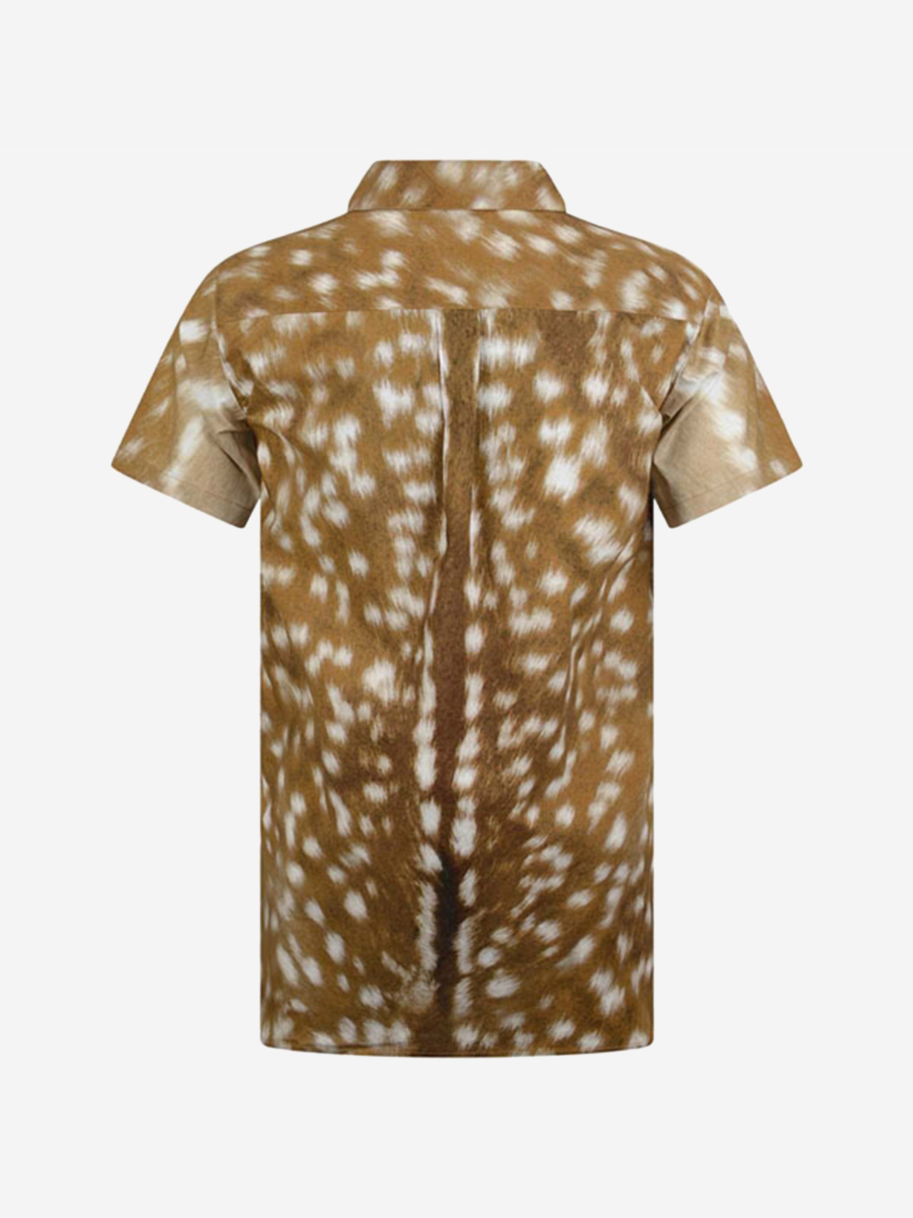 Boys Deer Print Cotton Shirt
