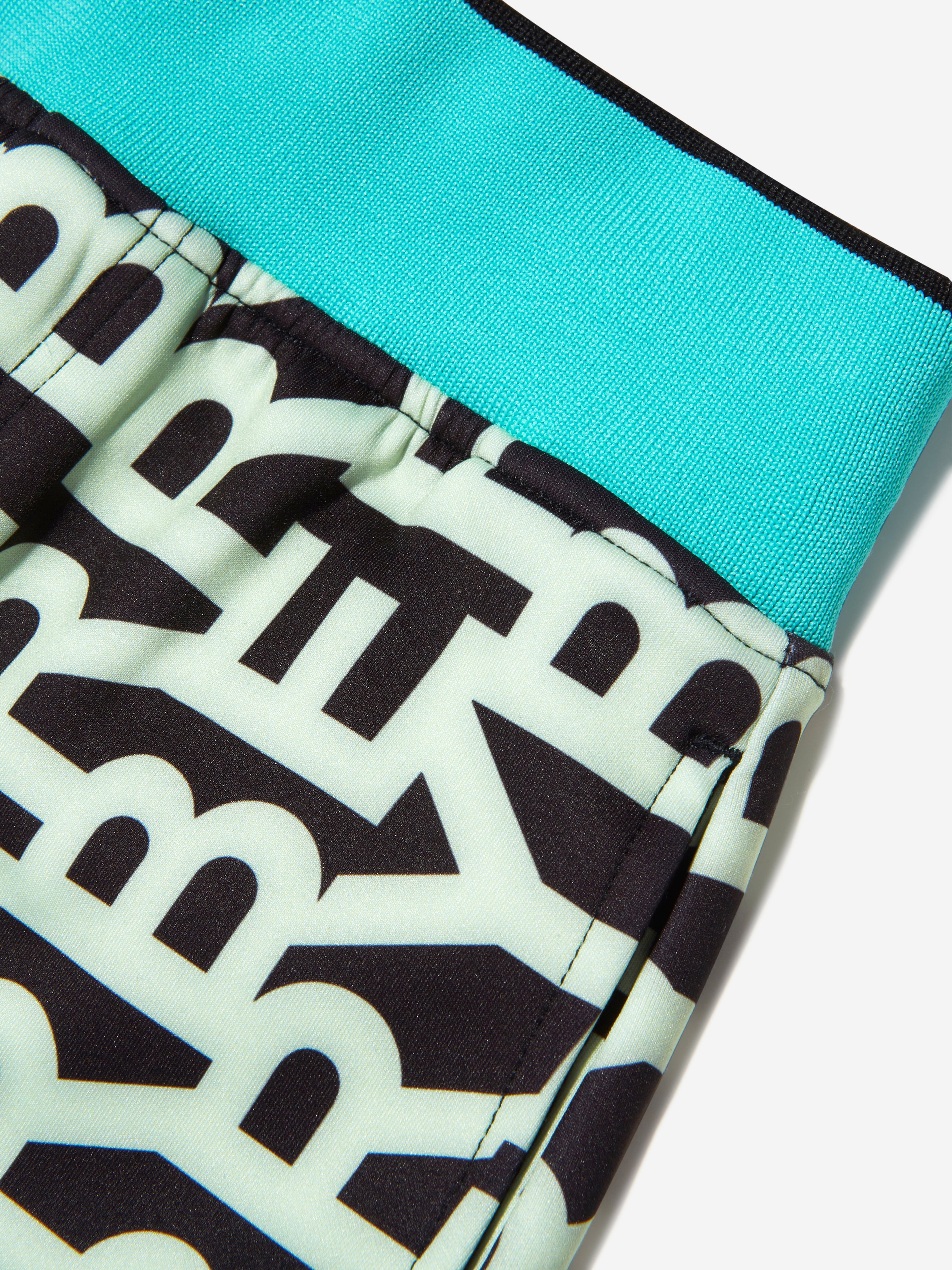 Boys Monogram Patterned Jersey Joggers