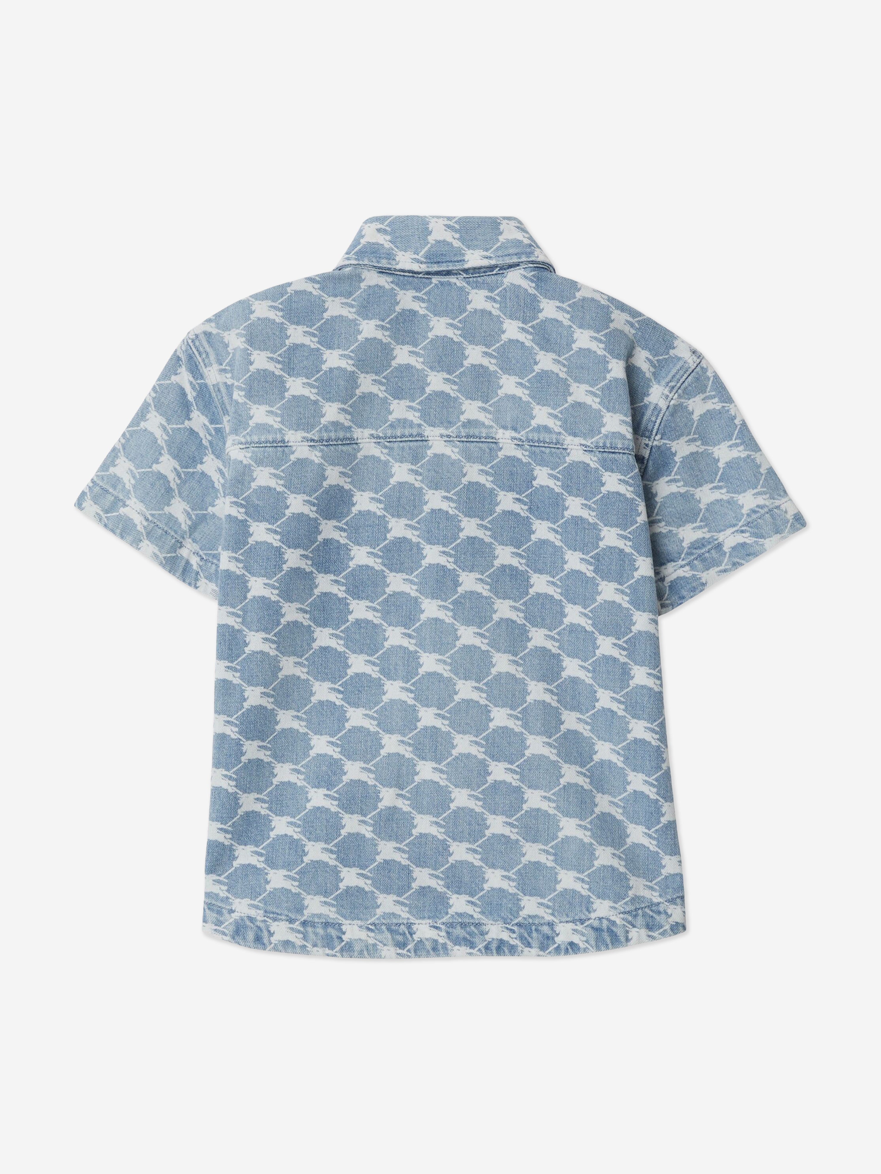 Boys Short Sleeve Alan Shirt in Blue