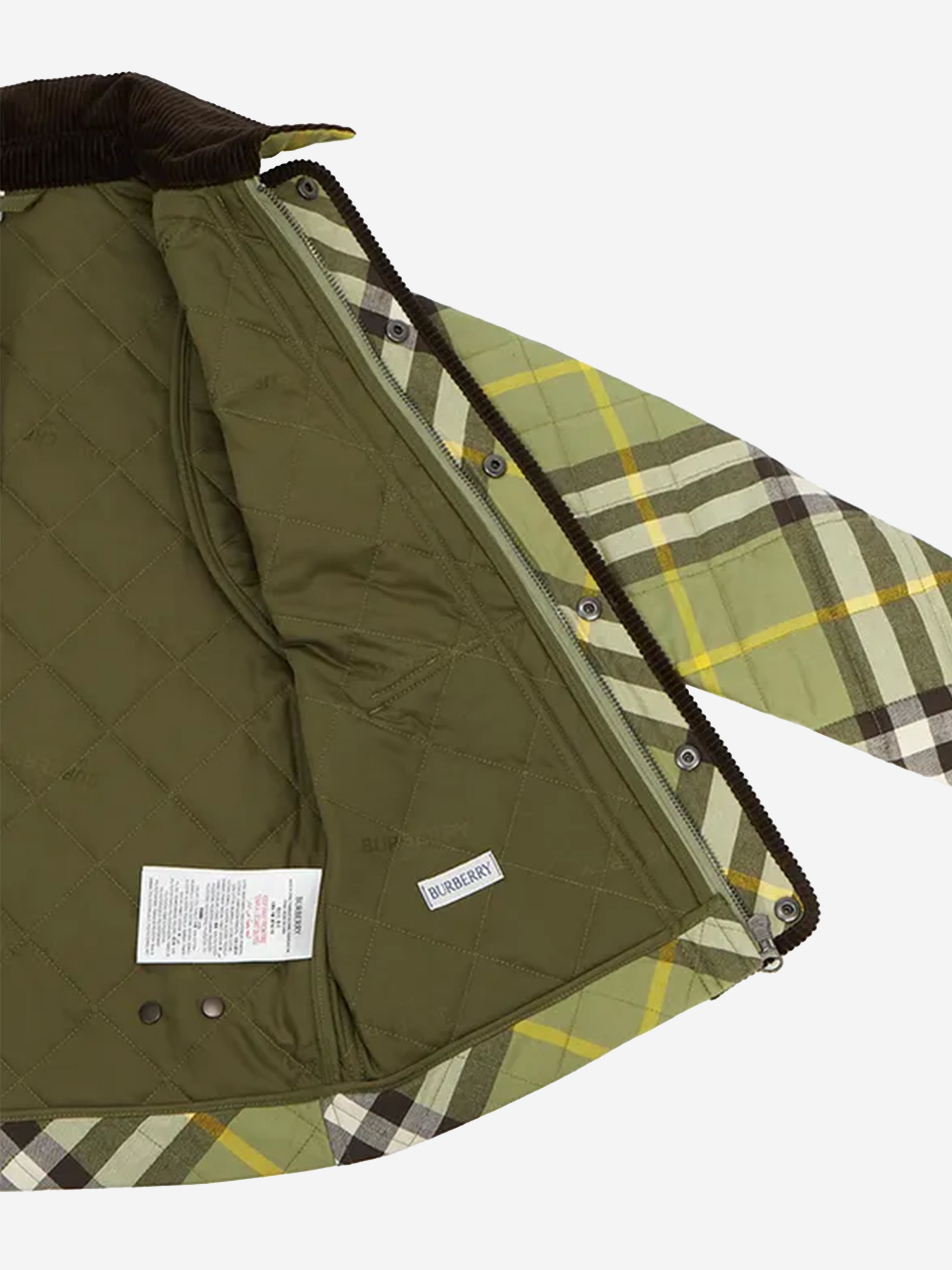 Boys Check Grayson Jacket in Green