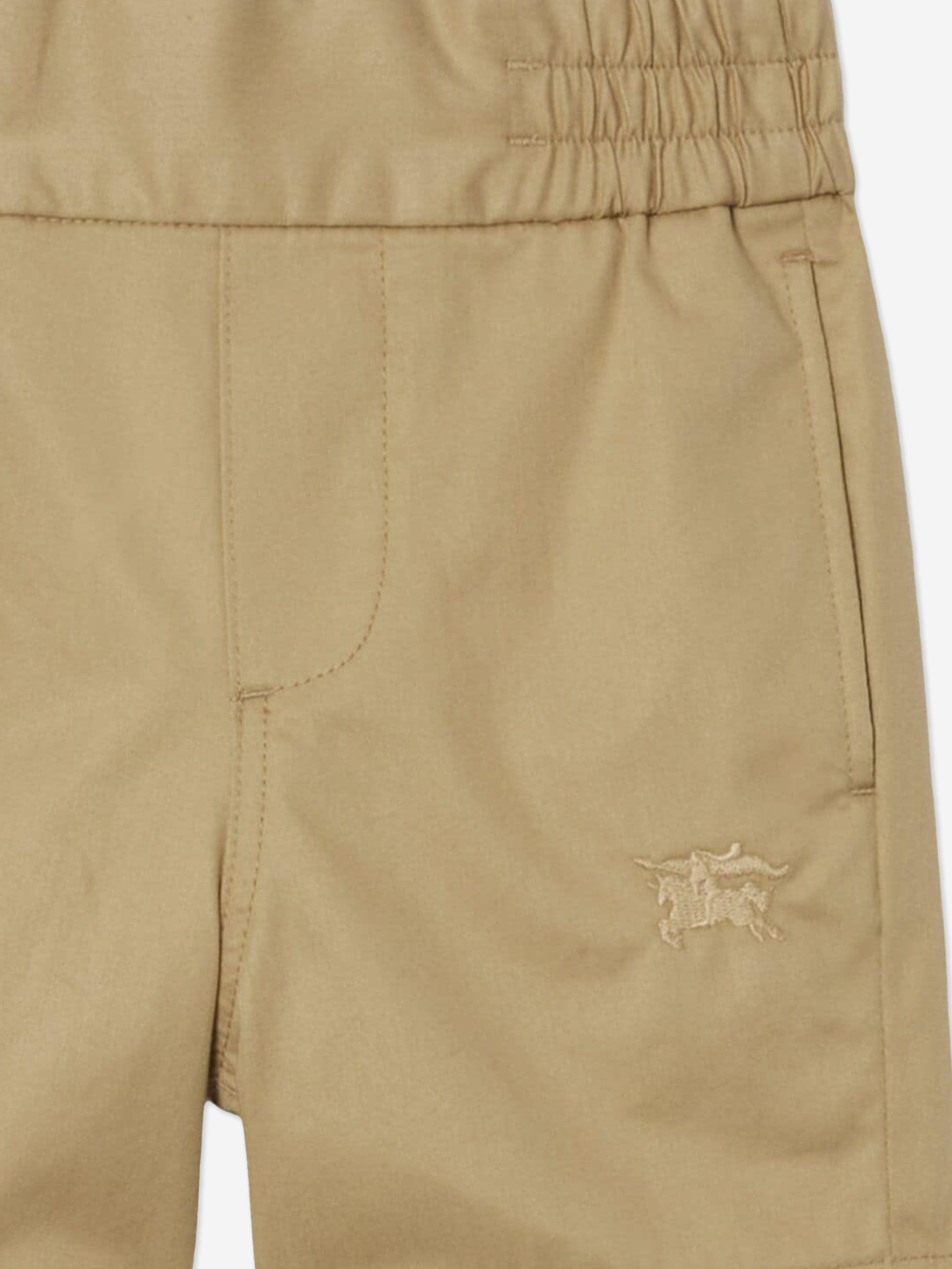 Boys Travard Logo Shorts in Beige