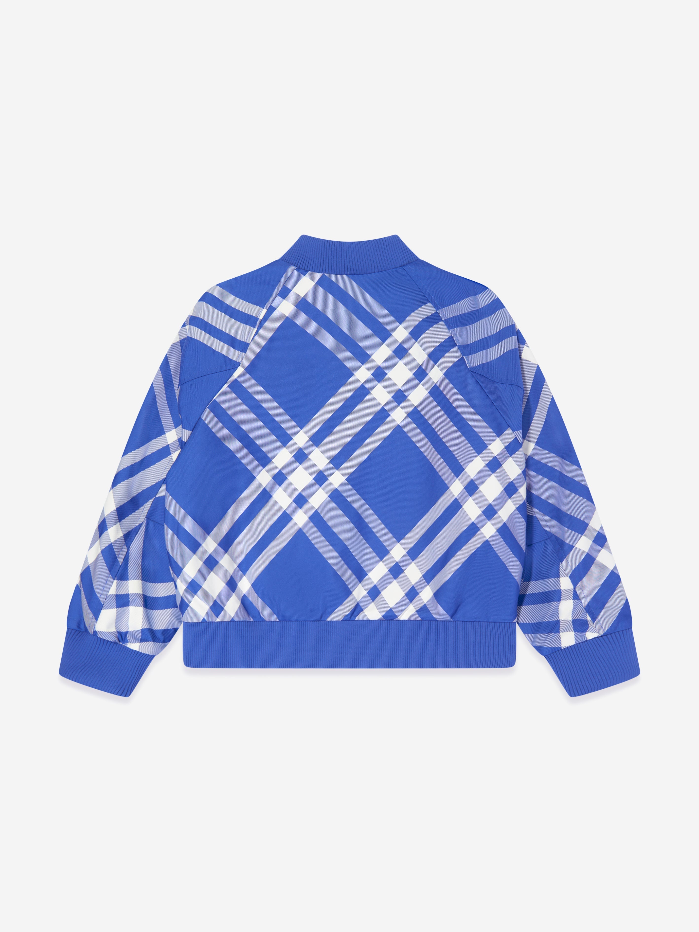 Boys Check Duncan Sweatshirt in Blue