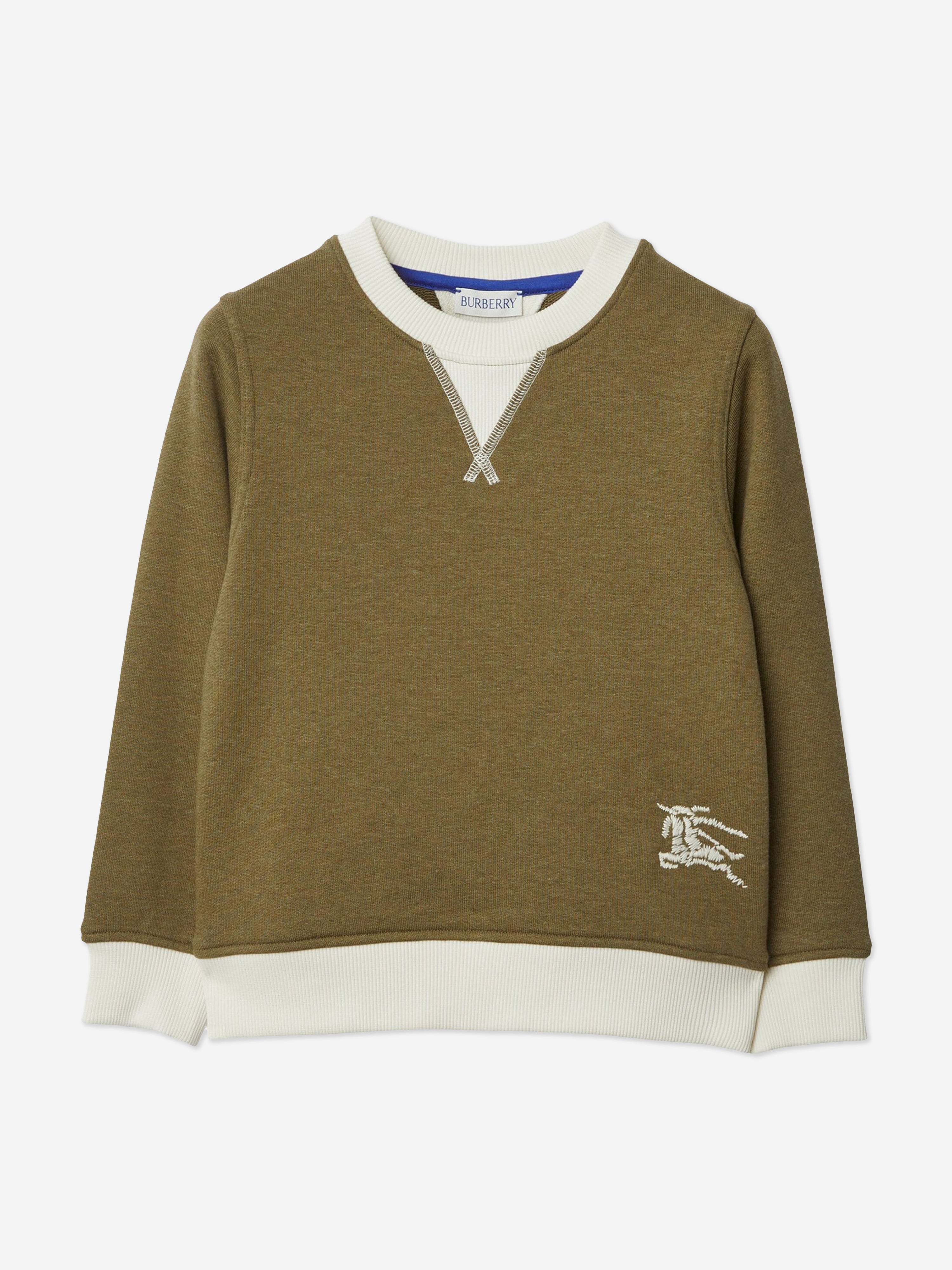 Boys EKD Box Logo Sweatshirt in Green