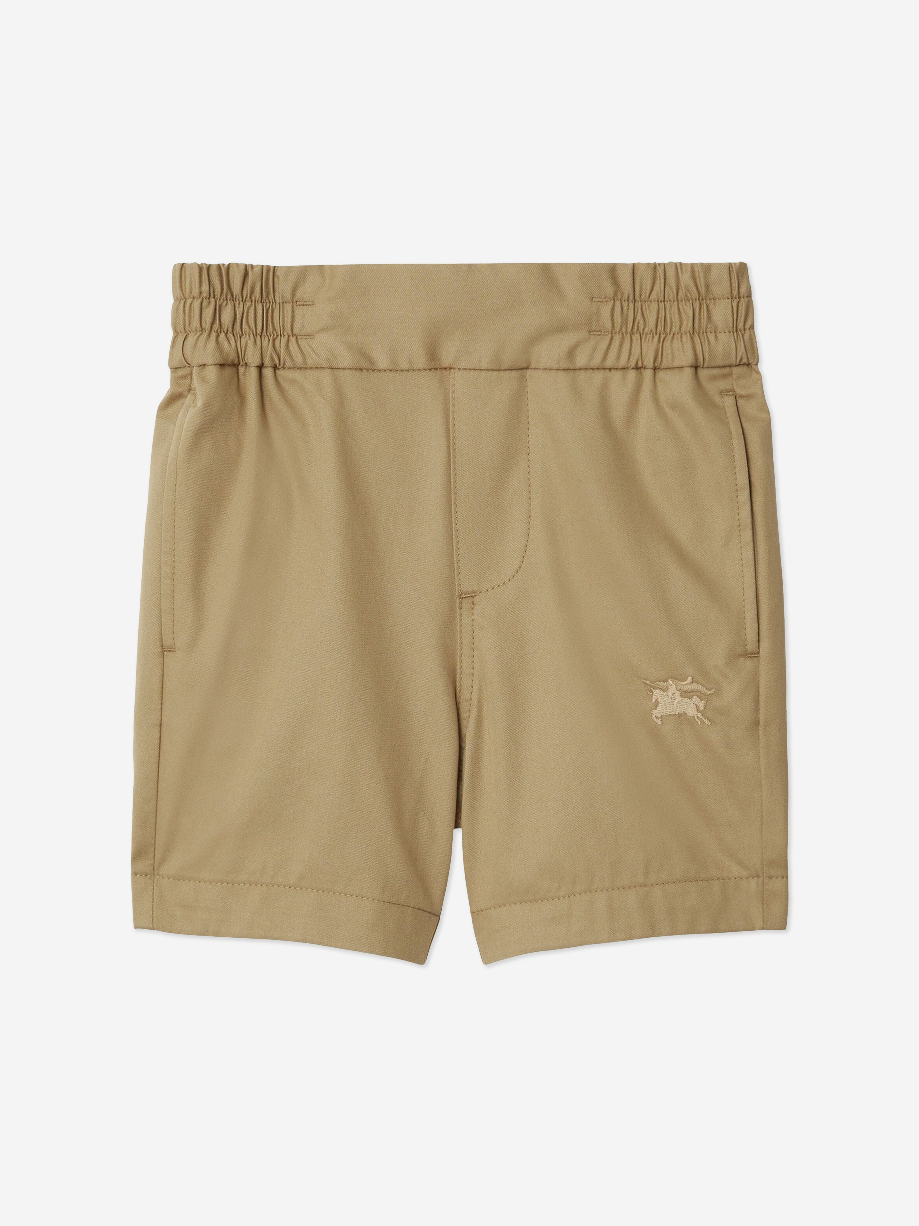 Baby Boys Mini Travard Shorts in Beige
