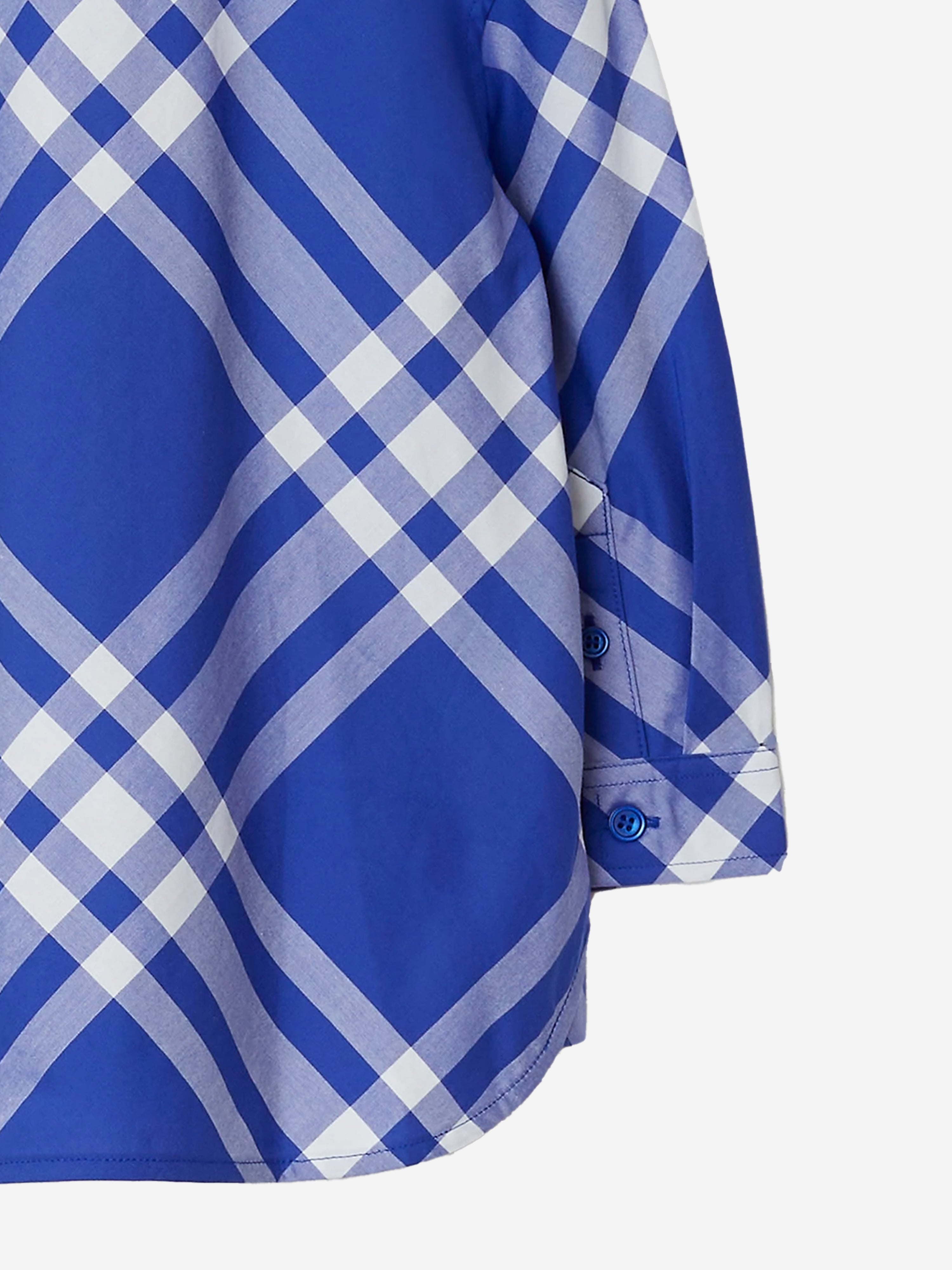 Boys Check Angelo Shirt in Blue