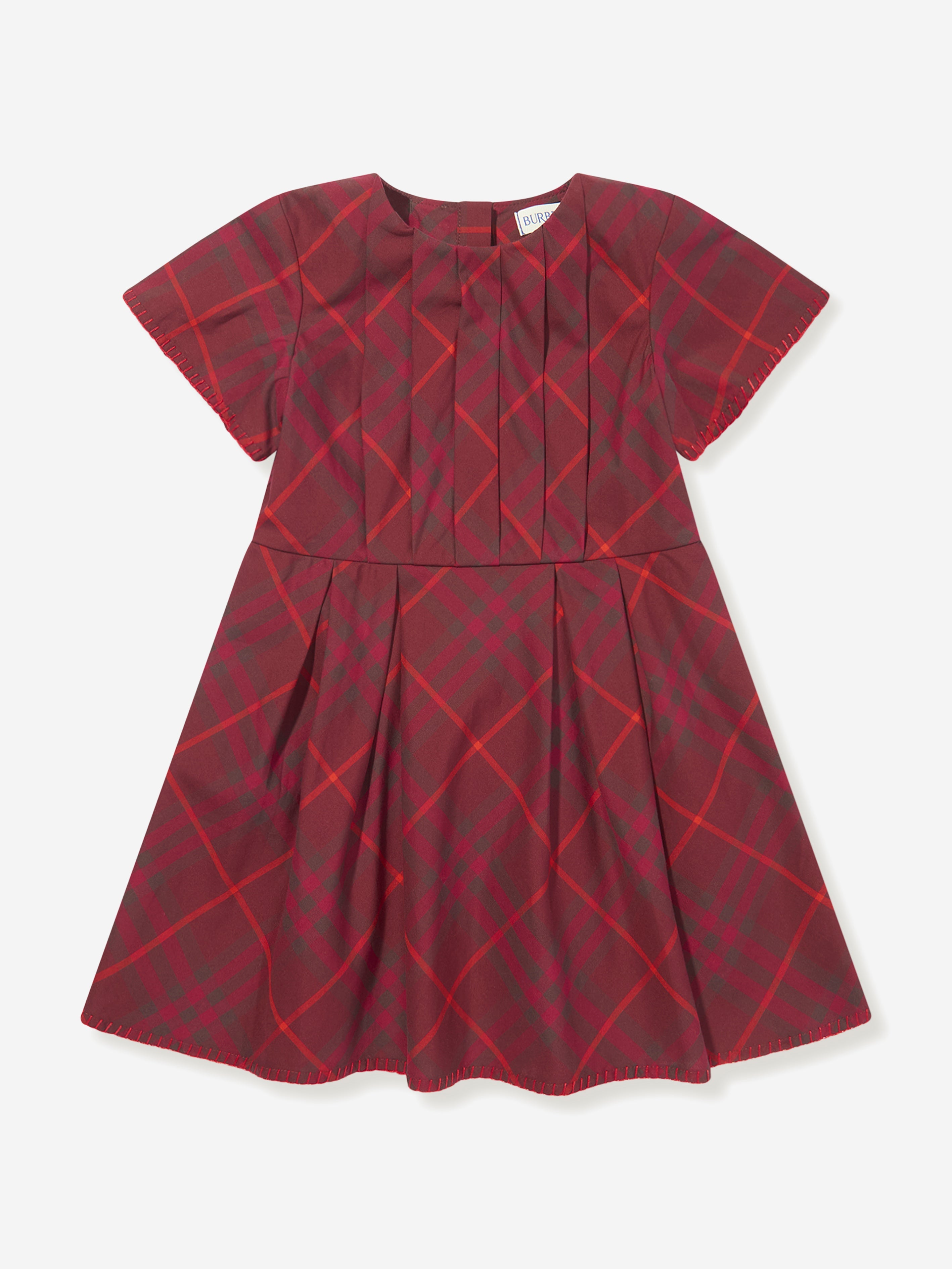 Baby Girls Check Gia Dress in Red