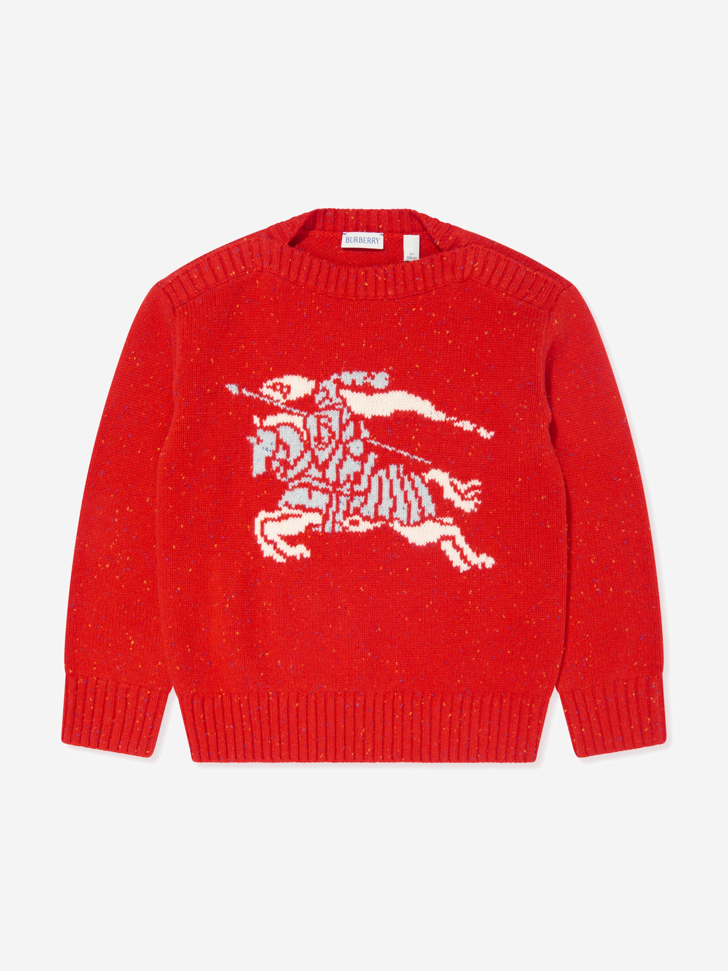 Boys Knitted EKD Patrick Jumper in Red