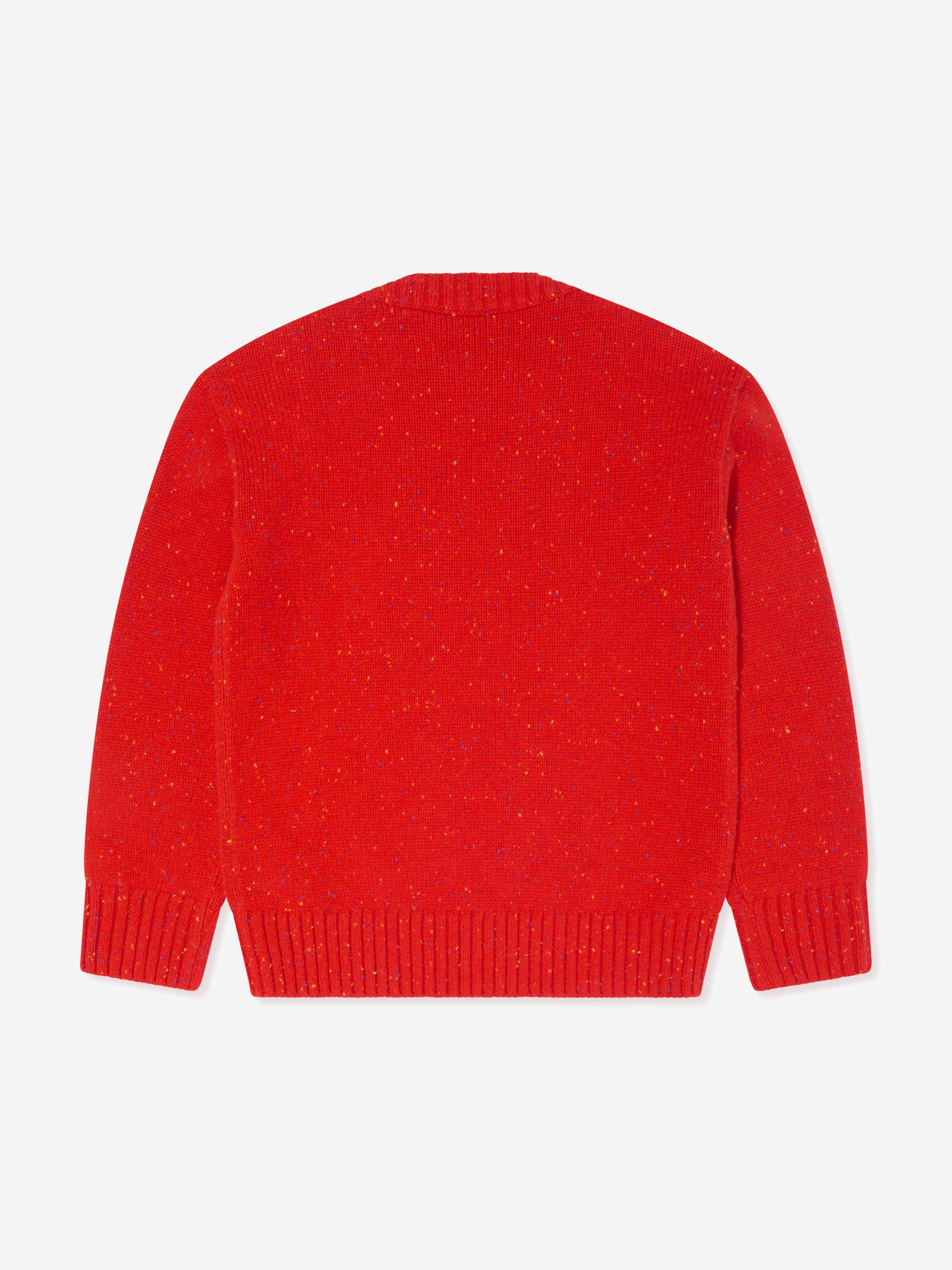 Boys Knitted EKD Patrick Jumper in Red